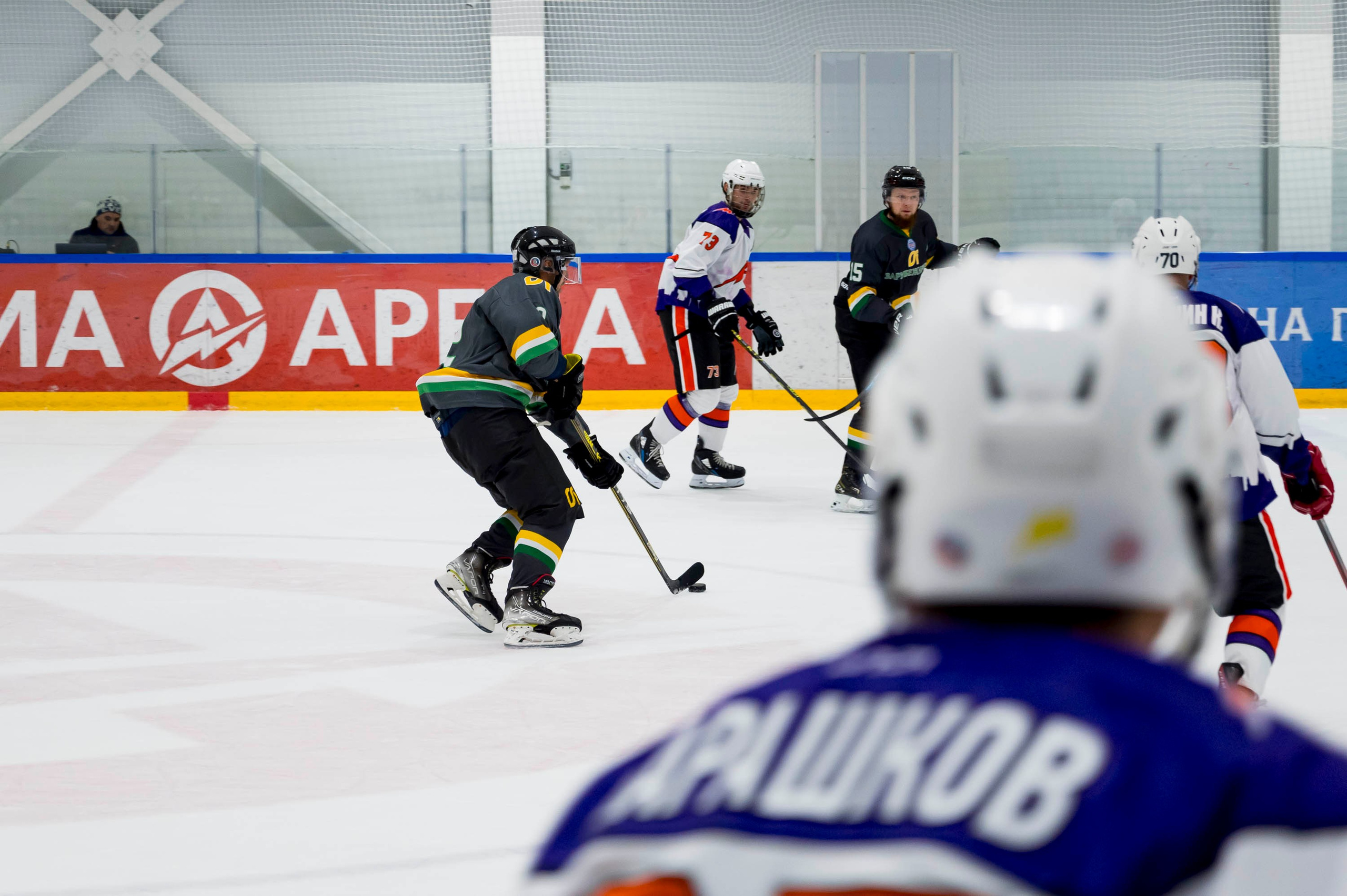 Хоккейный матч корпоративной команды Зарубежнефть. Репортажный фотограф и видеограф Слава Думчев. Тимбилдинги, отчетники, корпоративы