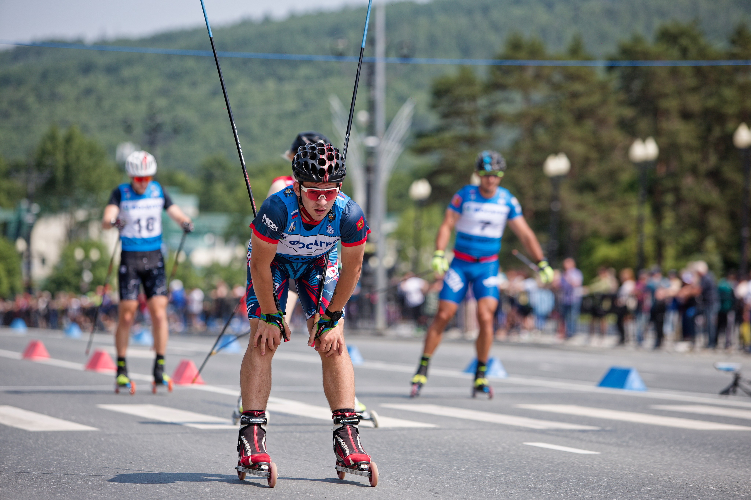II этап Кубка России по лыжероллерам. Кутузов Евгений Фотограф в Южно-Сахалинске