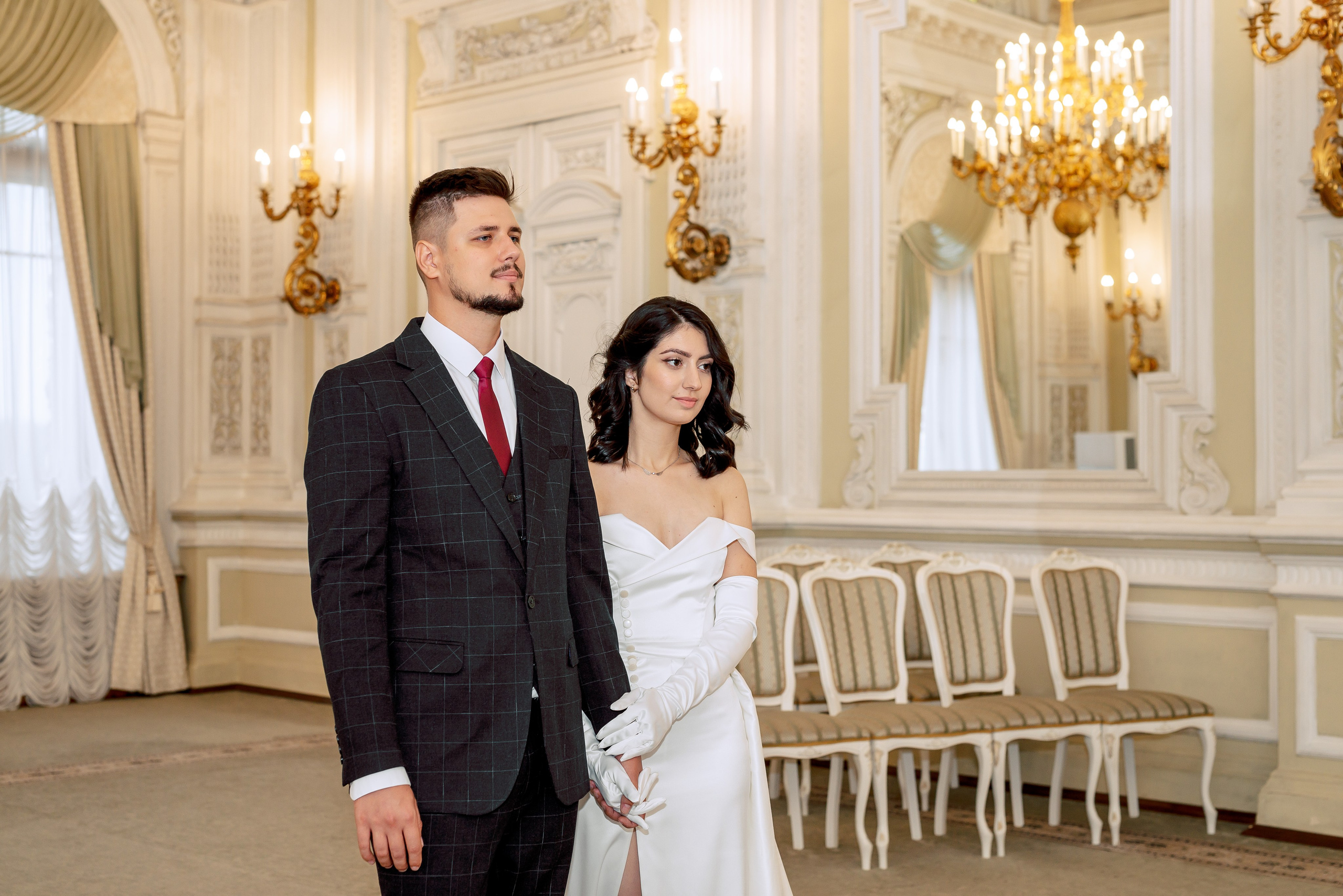 Камерная свадьба в Первом Дворце Бракосочетания №1 на Английской набережной Яны и Евгения. Портретный, семейный и свадебный фотограф в Санкт-Петербурге и в Пушкине Ширяев Денис