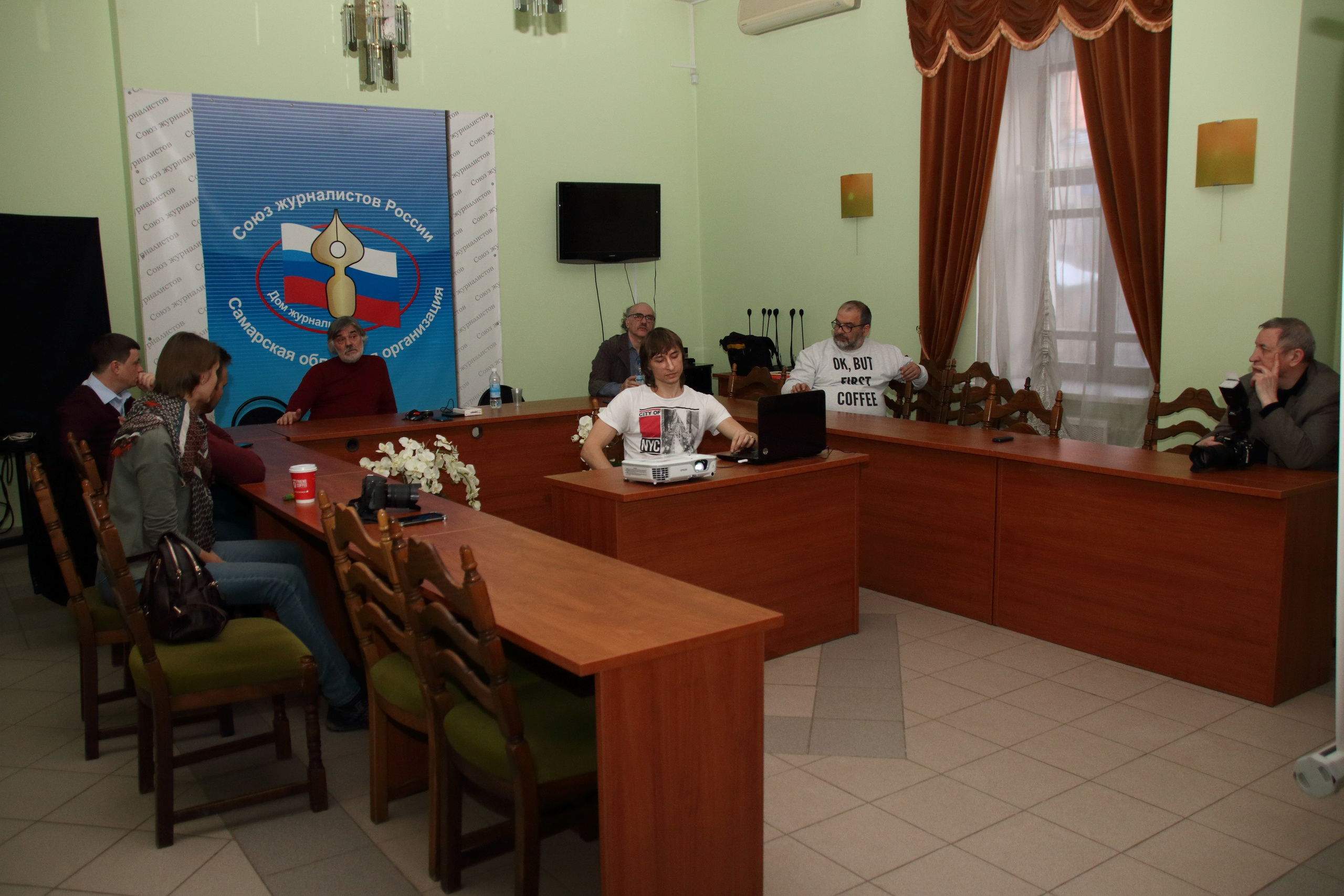 12.03.2018 Творческая встреча с В. Ю. Вяткиным. Фотообъединение Самарского областного отделения Союза журналистов России