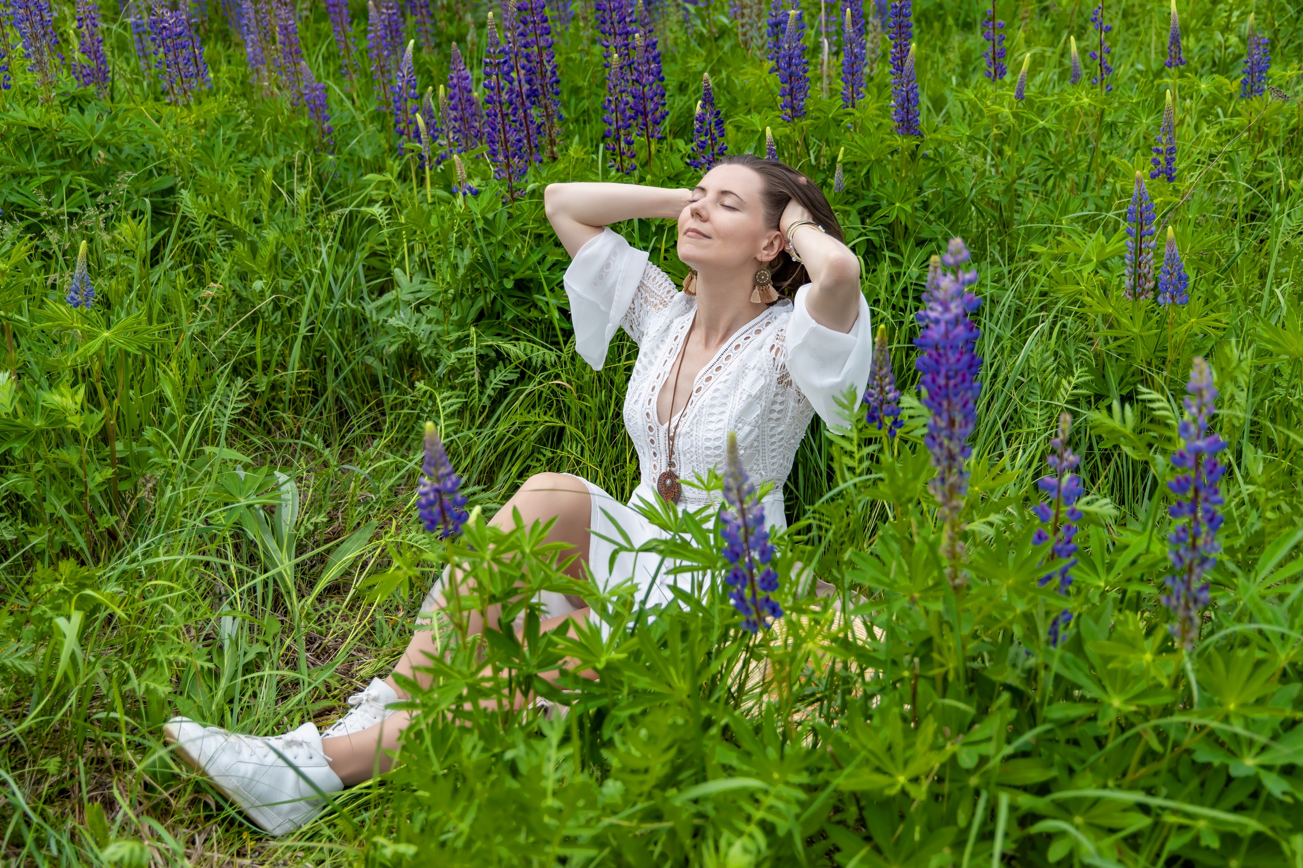 Фотосессия в люпинах. Репортажный, семейный и студийный фотограф в Москве Демин Алексей
