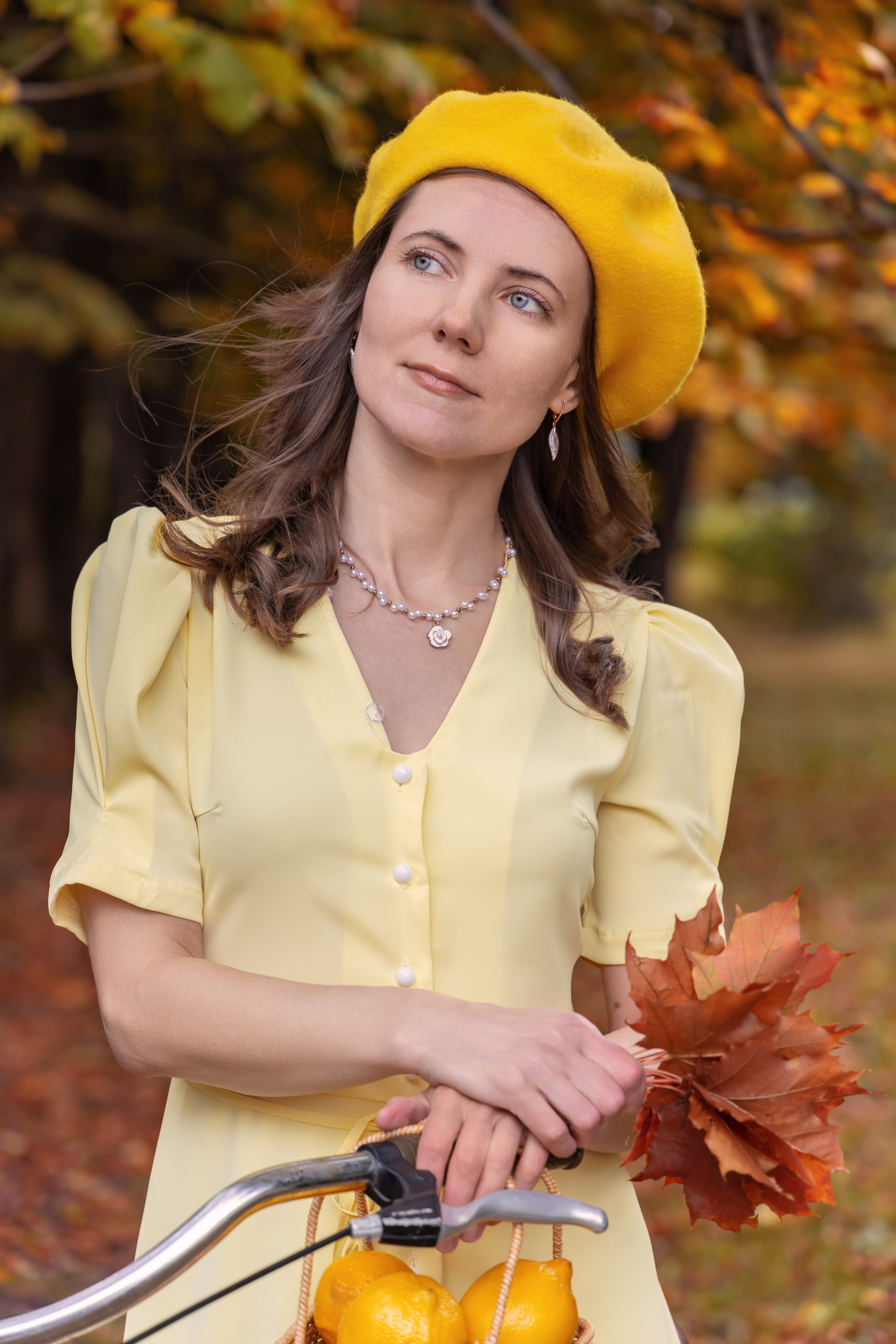 Жёлтая осень и ретро-велосипед. Репортажный, семейный и студийный фотограф в Москве Демин Алексей