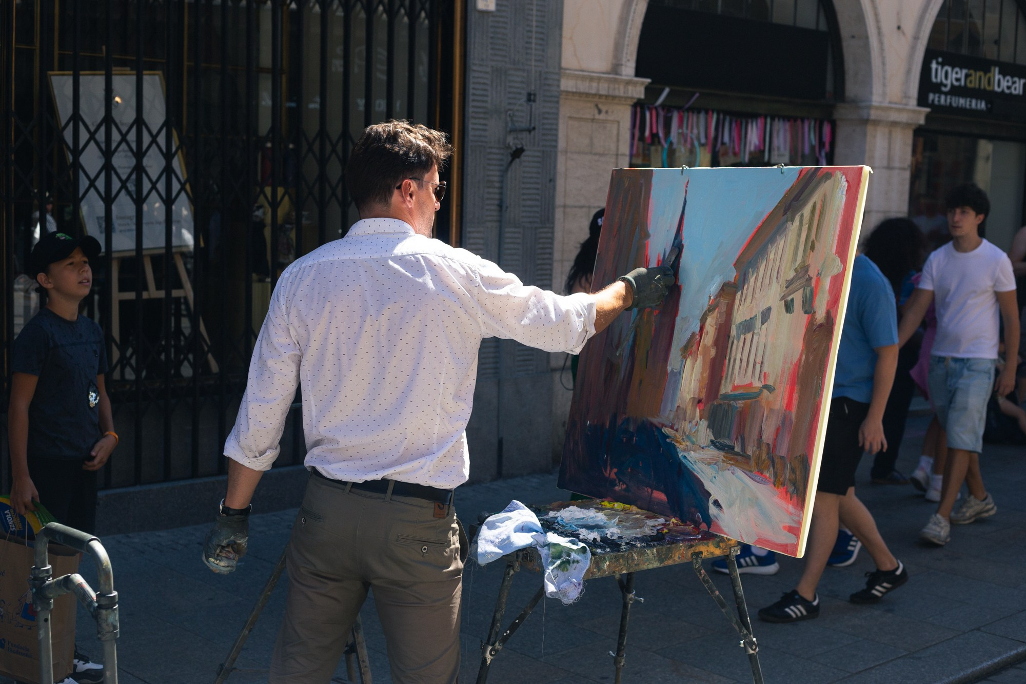 Artist at work