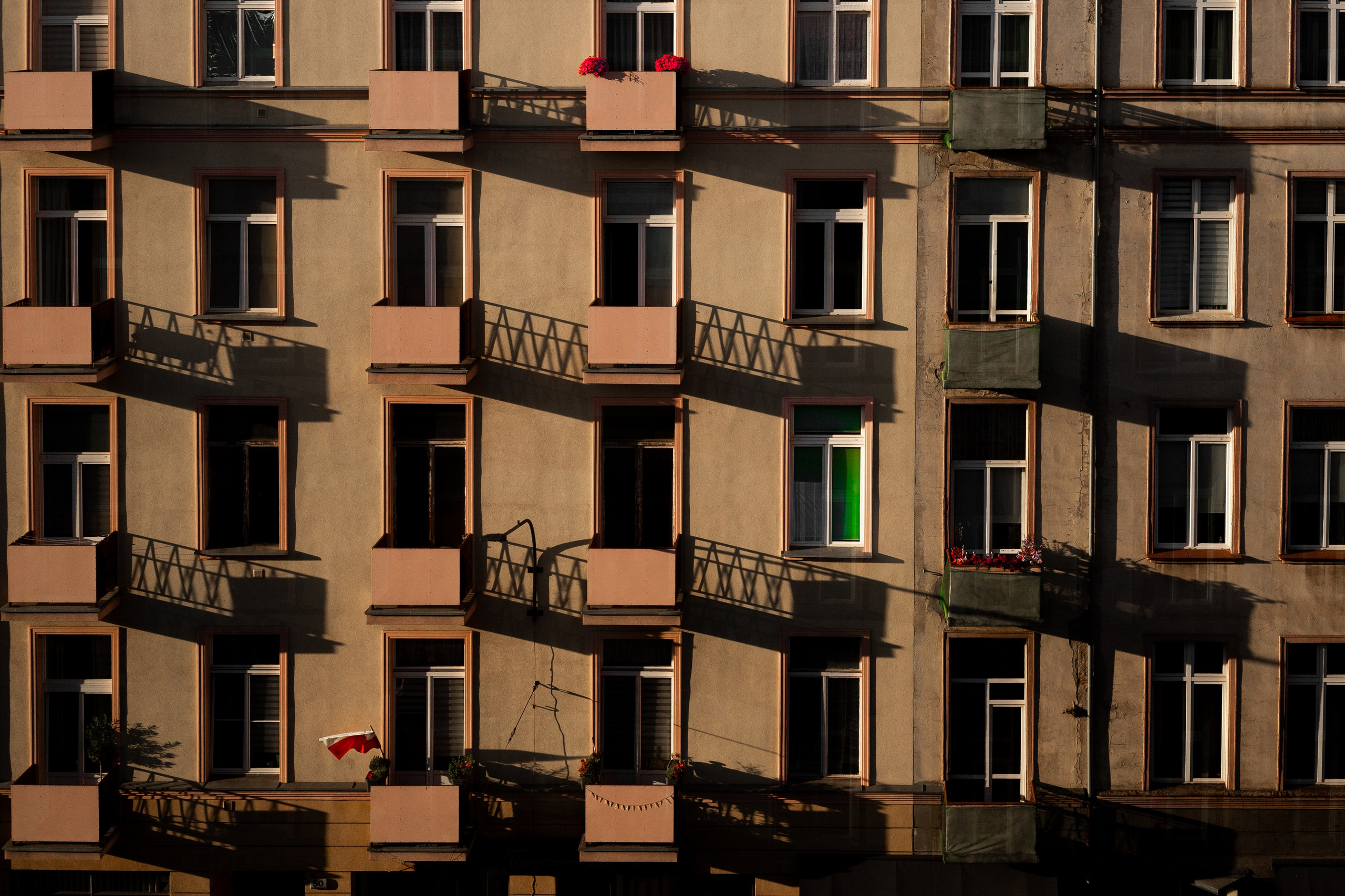 balconies and shadows