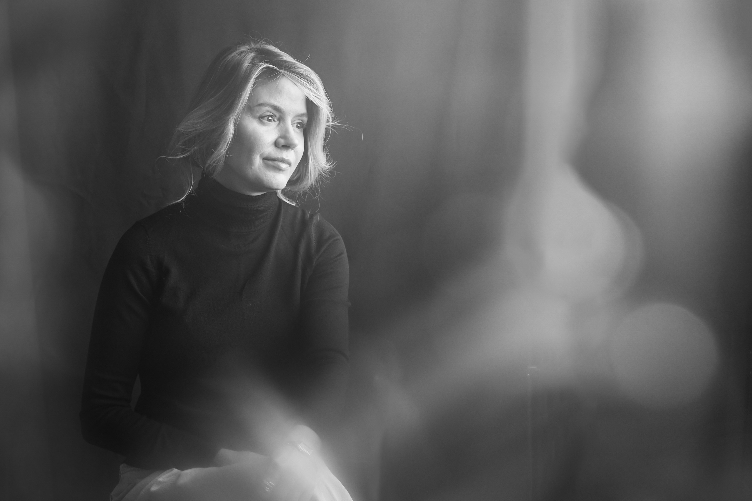 Черно-белая портретная фотосессия. Портретный фотограф в Москве Казьмина Олеся