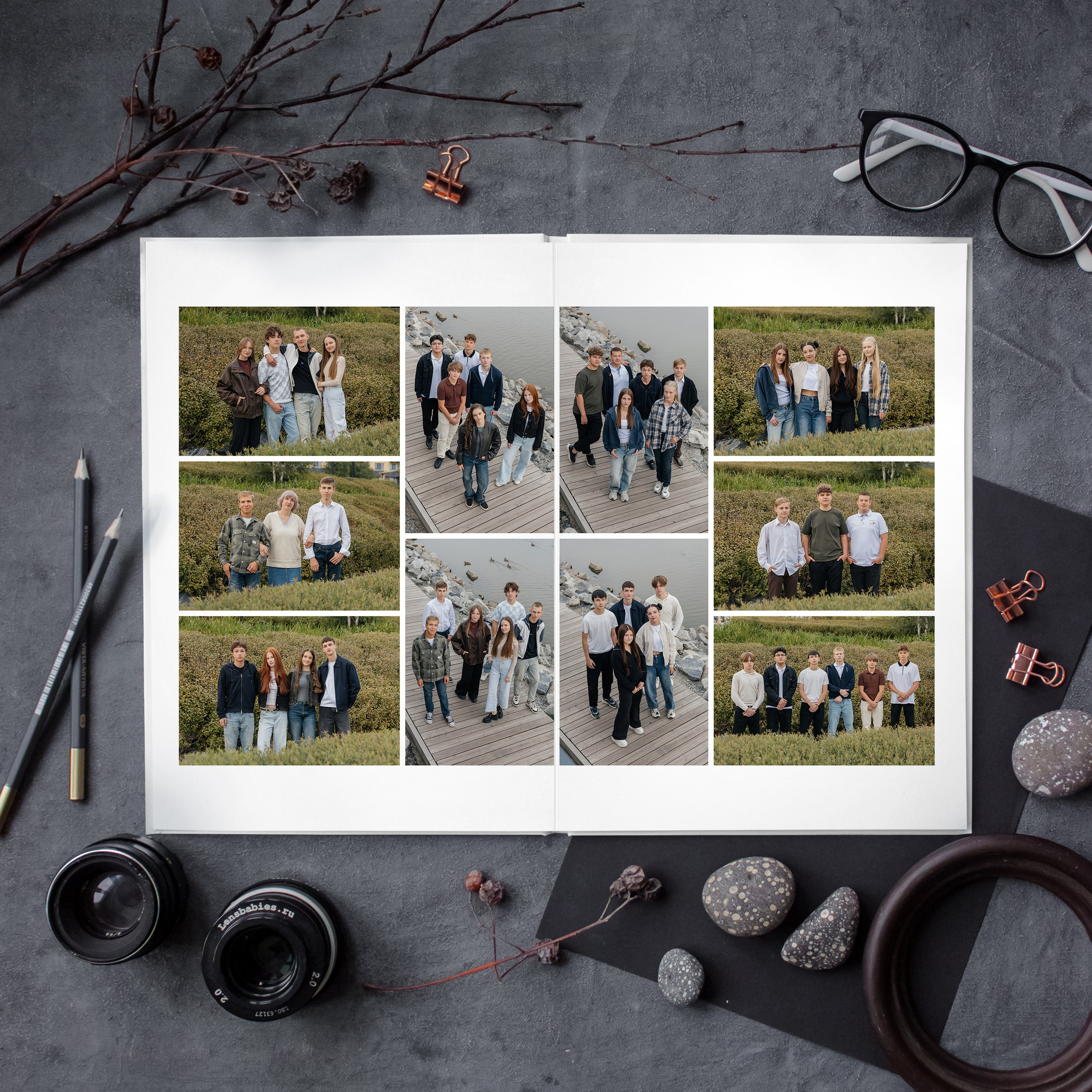 Альбом общей верстки 21×30. Школьный фотограф в Новосибирске Наталья Иванченко