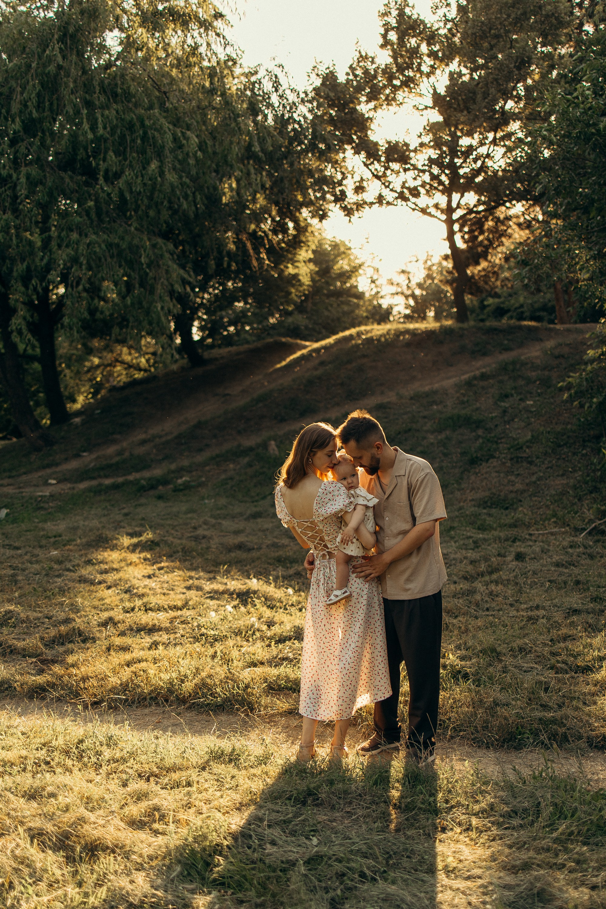 Игорь, Мария и Анютка — дендрарий. Семейный фотограф в Краснодаре Храмова Анна
