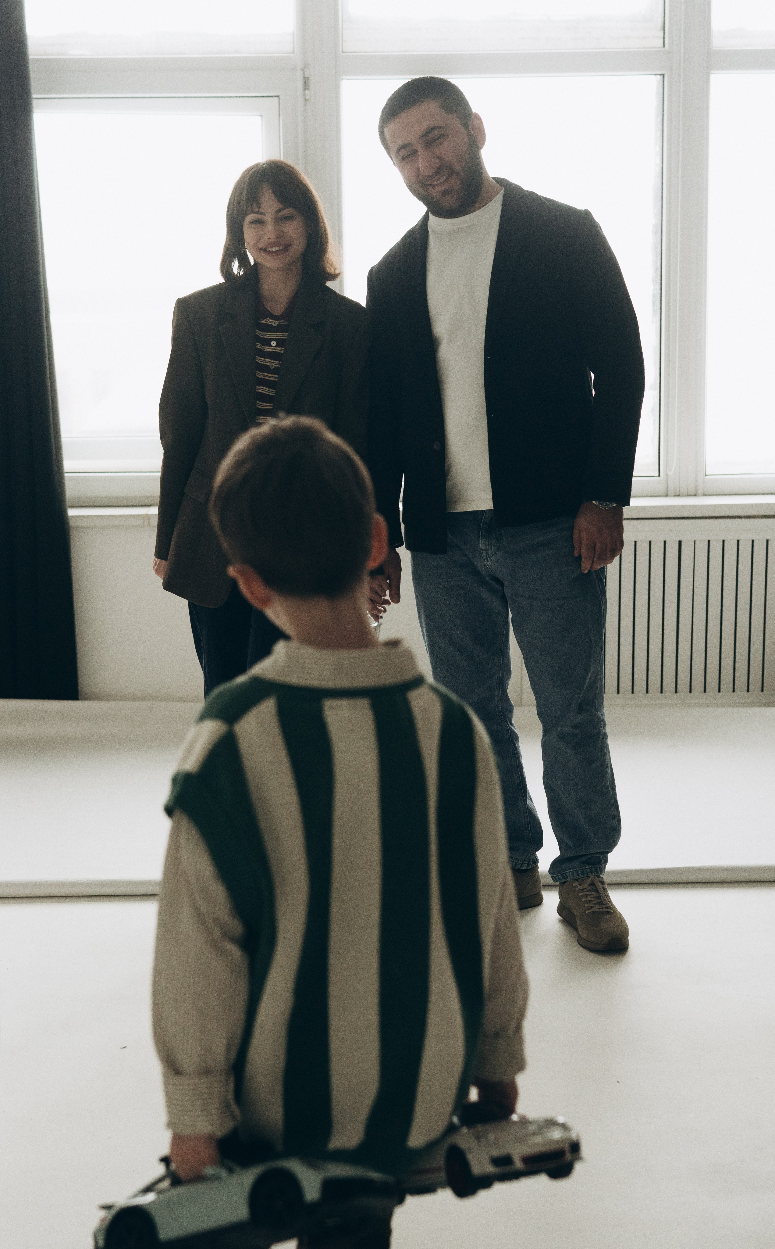 Студийная семейная фотосессия. Семейный, ньюборн фотограф, фотограф на роды в Москве, Виктория Тюльдюкова