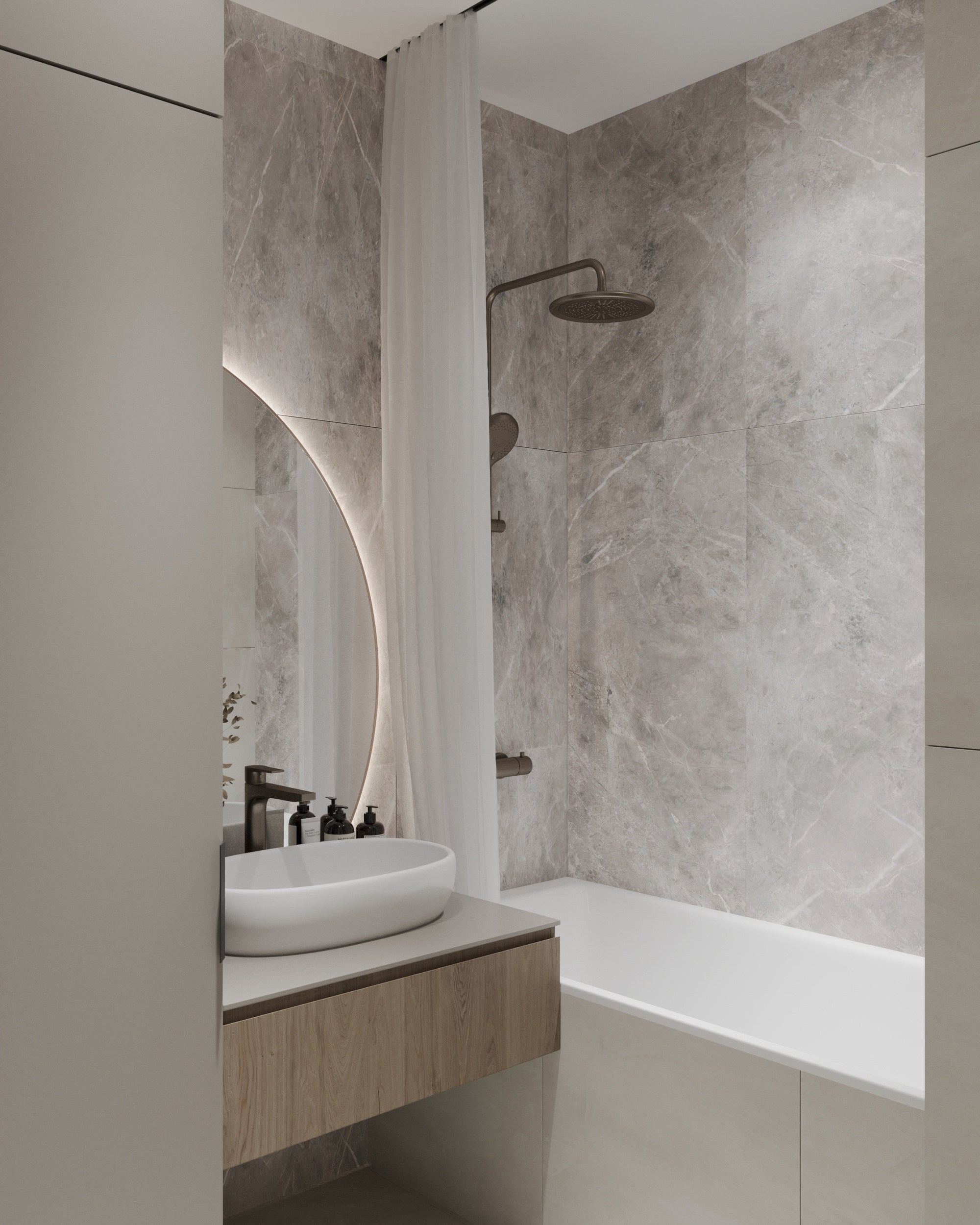 Дизайн-проект ЖК Спортивная Деревня. Дизайн интерьеров, 3D визуализации