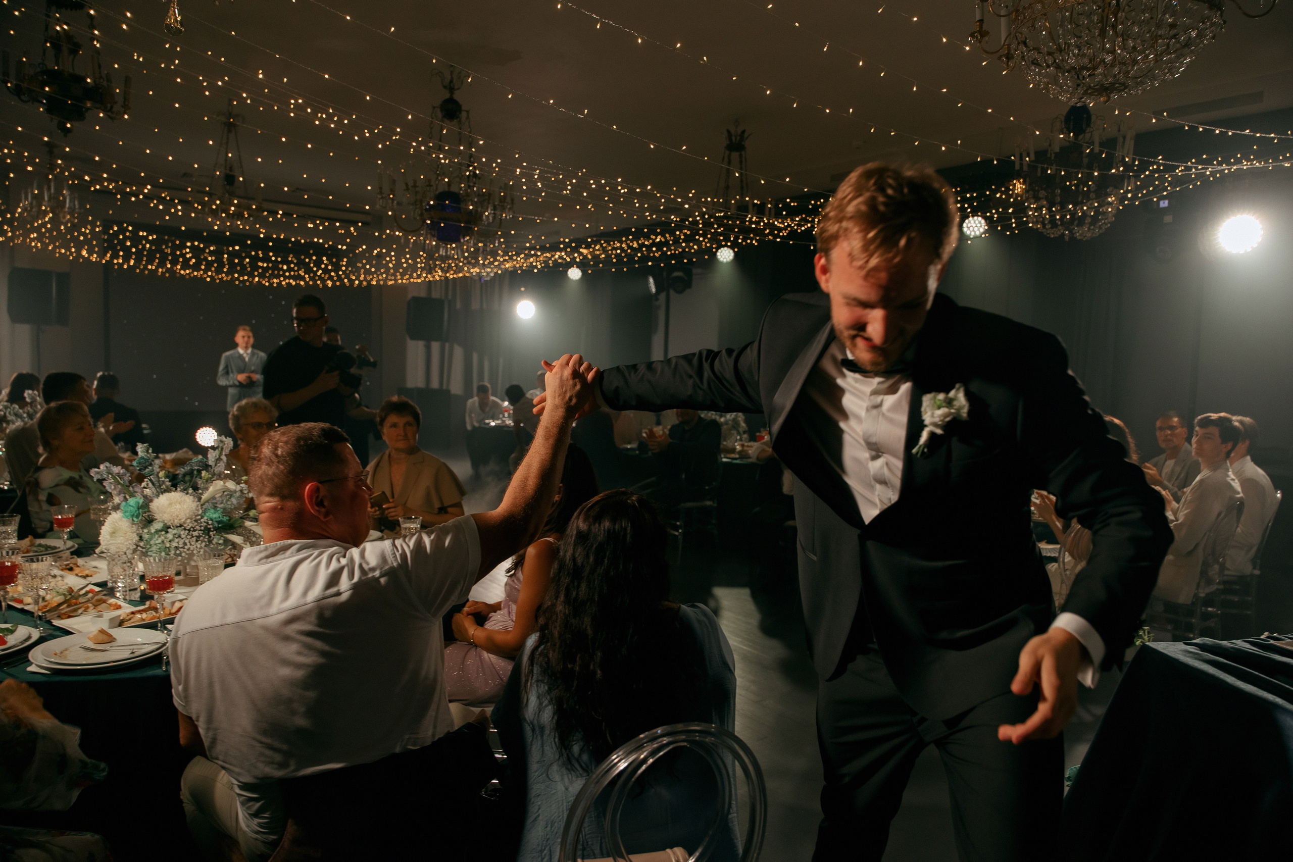 Свадебный ужин в ресторане АРХИТЕКТОР. Свадебный фотограф Москва