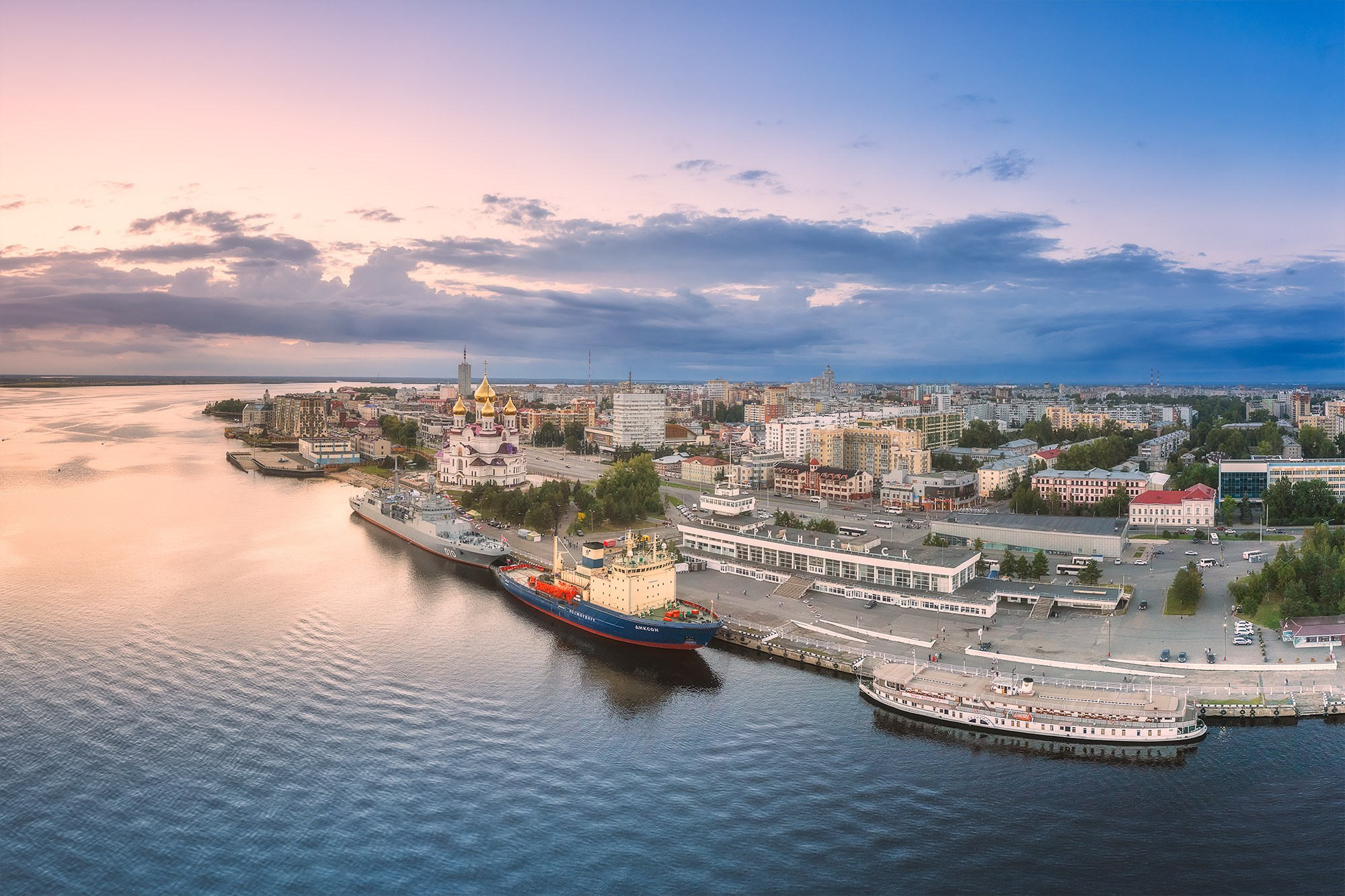 Город. Аэросъемка в Архангельске, Александр Ермолин