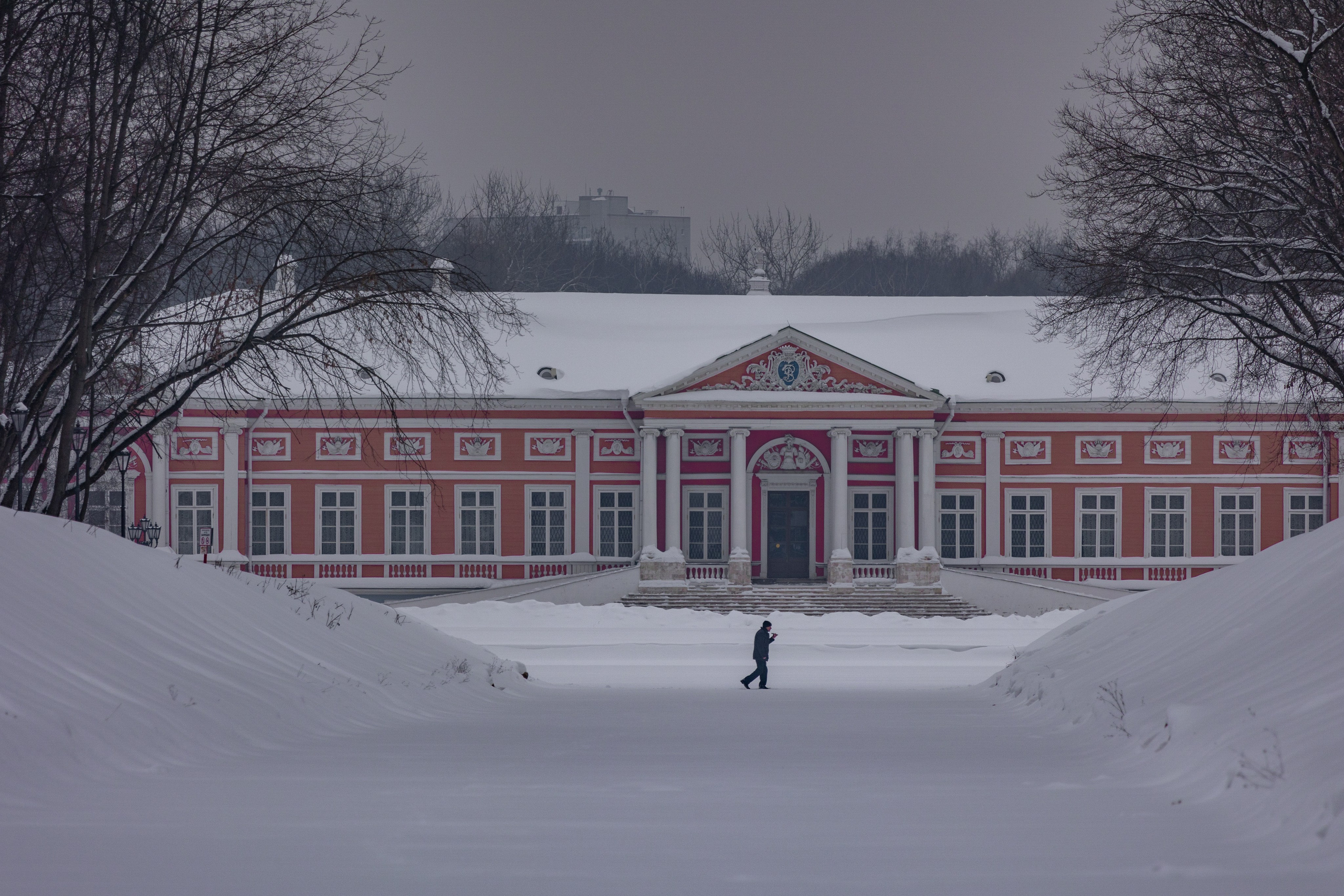 Усадьба Кусково зимой 