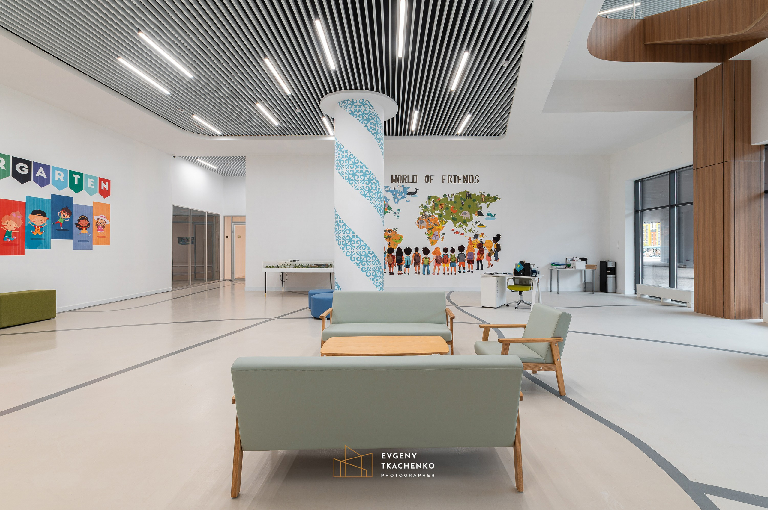 Kazakhstan International School, г. Астана. Архитектурный и интерьерный фотограф в Казахстане