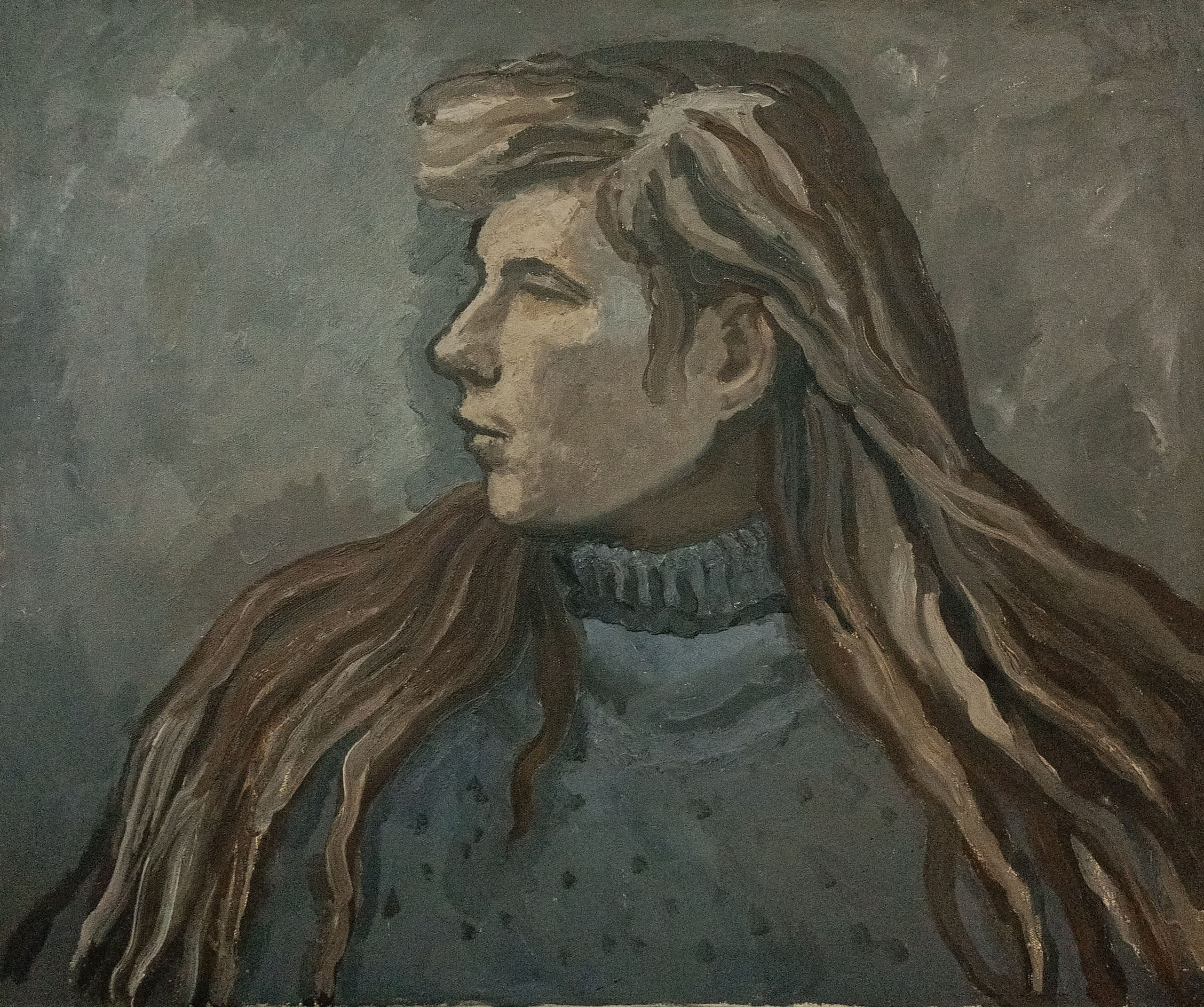 «Портрет Е. К. Былинко» 1984 год. Художник Величко Вадим Семёнович