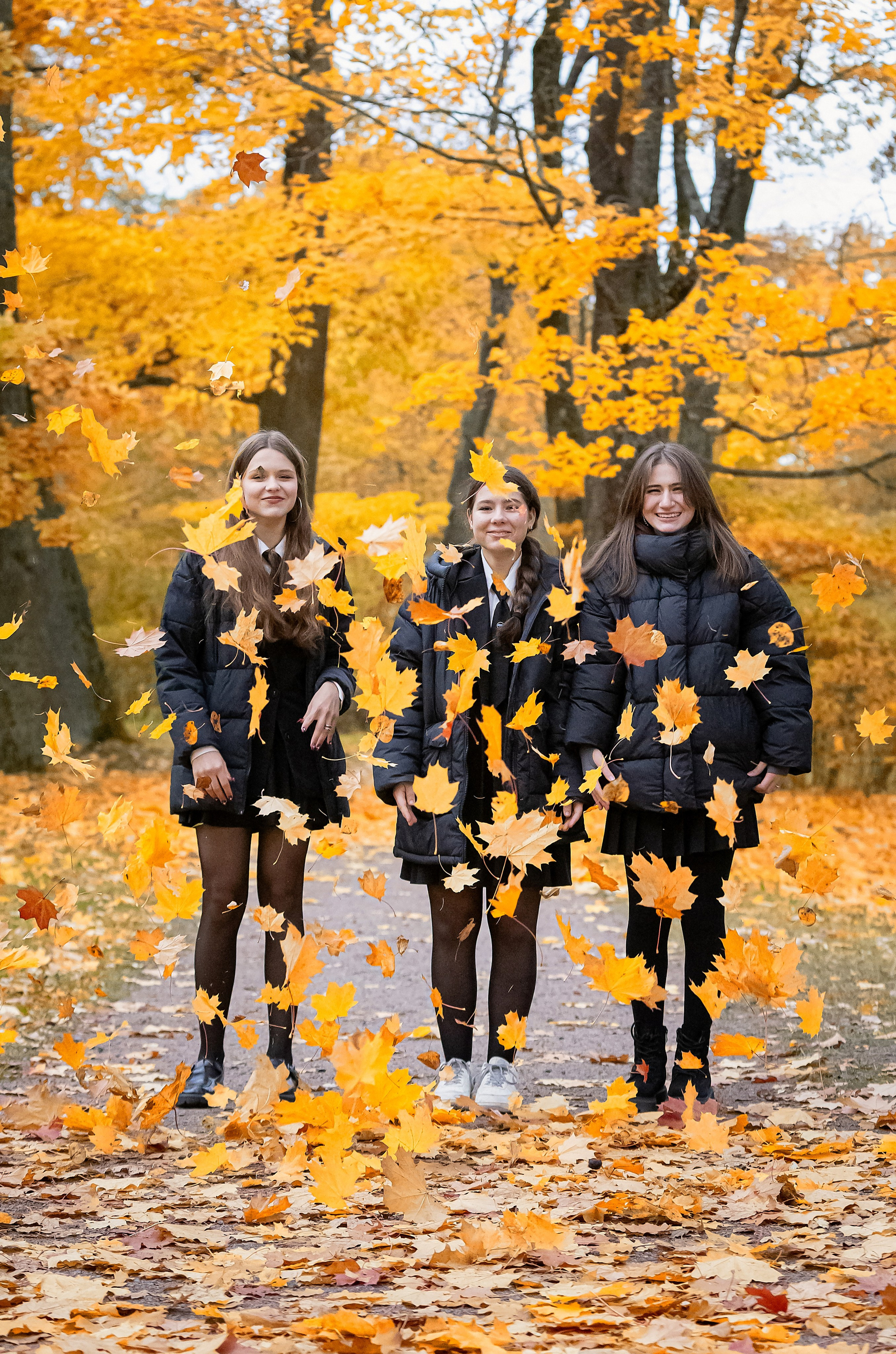 Осень. Старшая школа. Свадебный, семейный, детский фотограф в Санкт-Петербурге