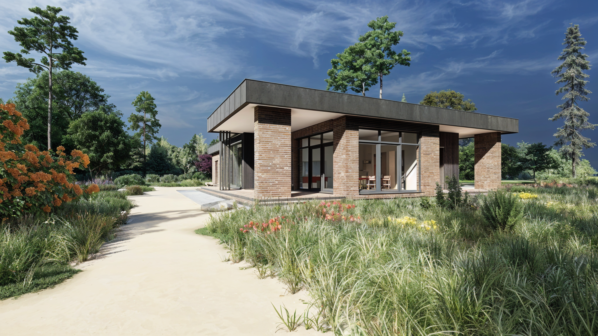 Проект одноэтажного дома " Бильярдный дом». Архитектурное проектирование