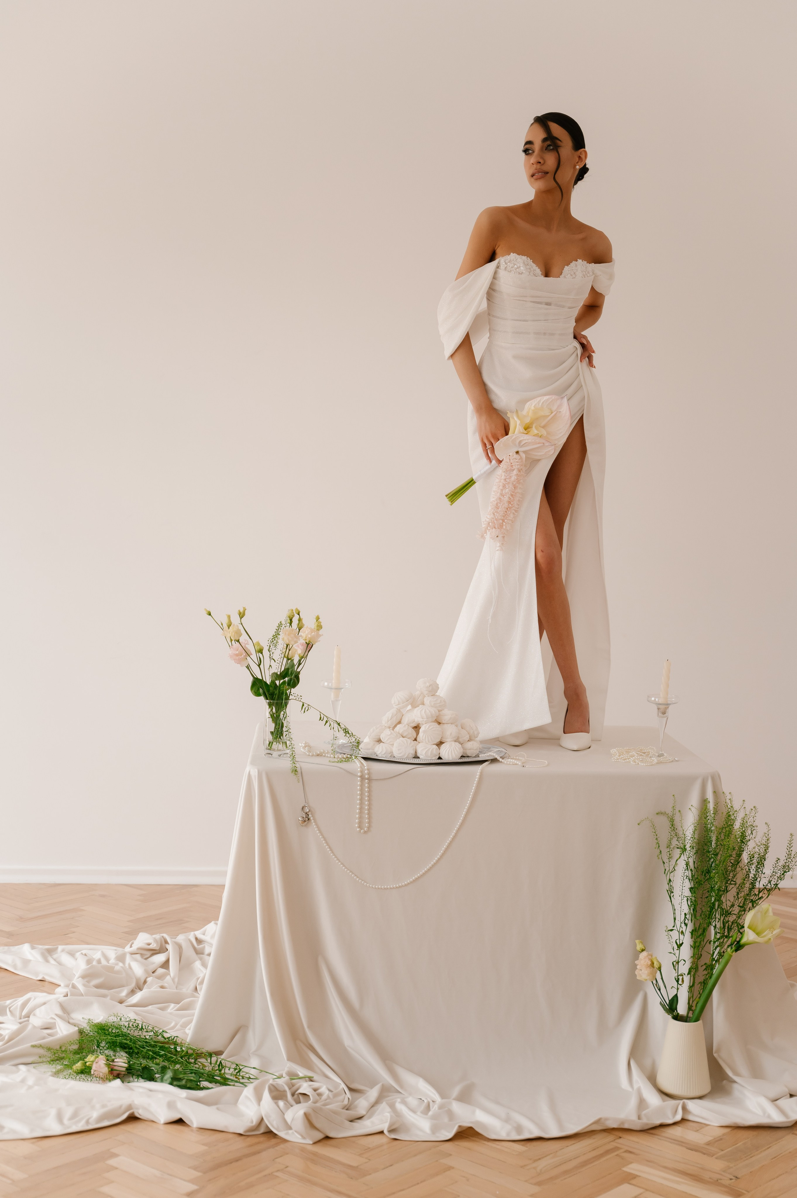 Утро жениха и невесты и съемка в студии. Свадебный и семейный фотограф Пенза Анастасия Артюшкина