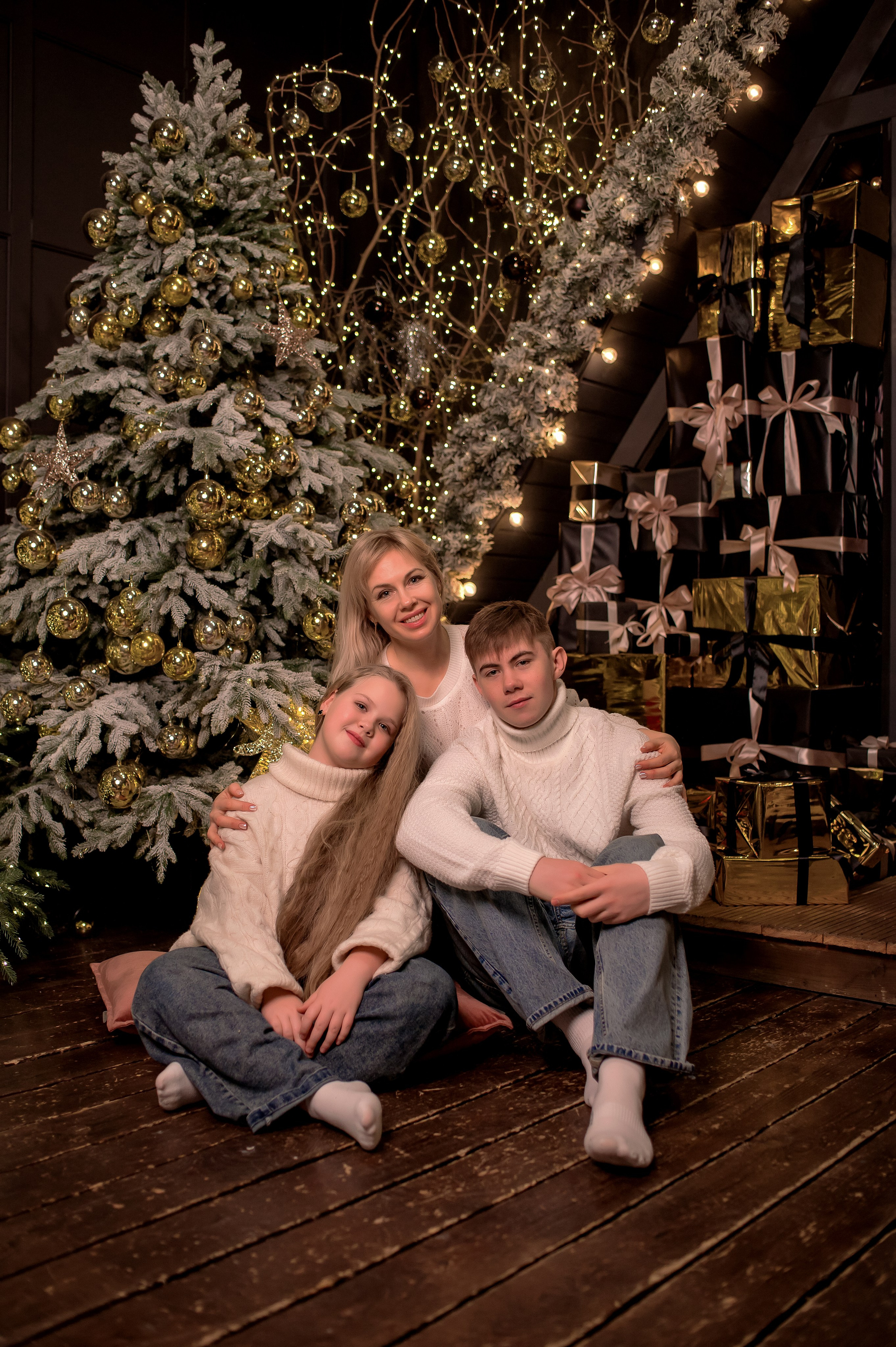 Семейная новогодняя фотосессия в г. Краснодар. Семейный и детский фотограф в Краснодаре Ольга Осинцева