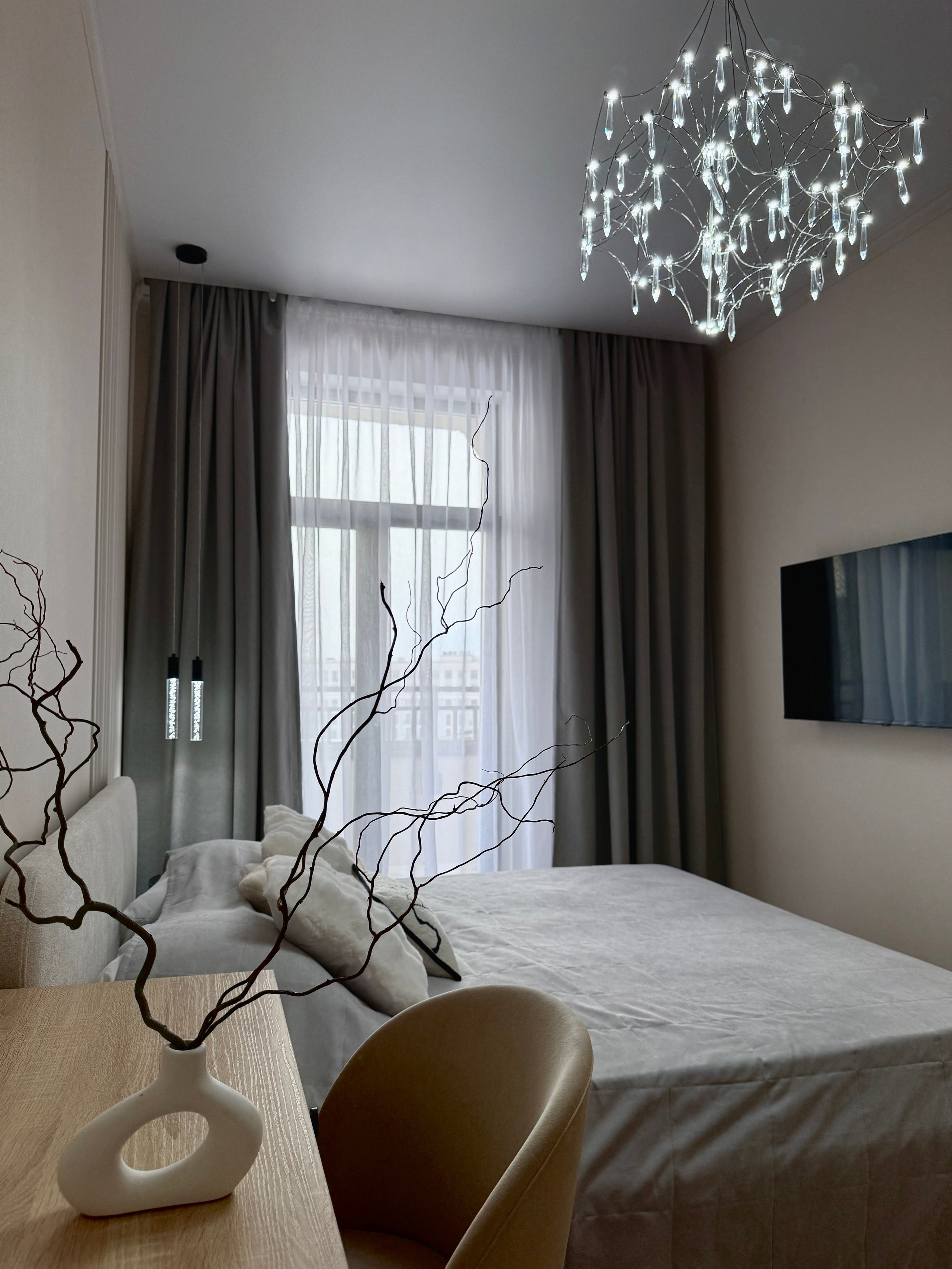 ЖК ID Park Pobedy. Квартира на сачу в долгосрочную аренду уровня комфорт плюс. Дизайн-студия интерьеров Юлии Ивановой