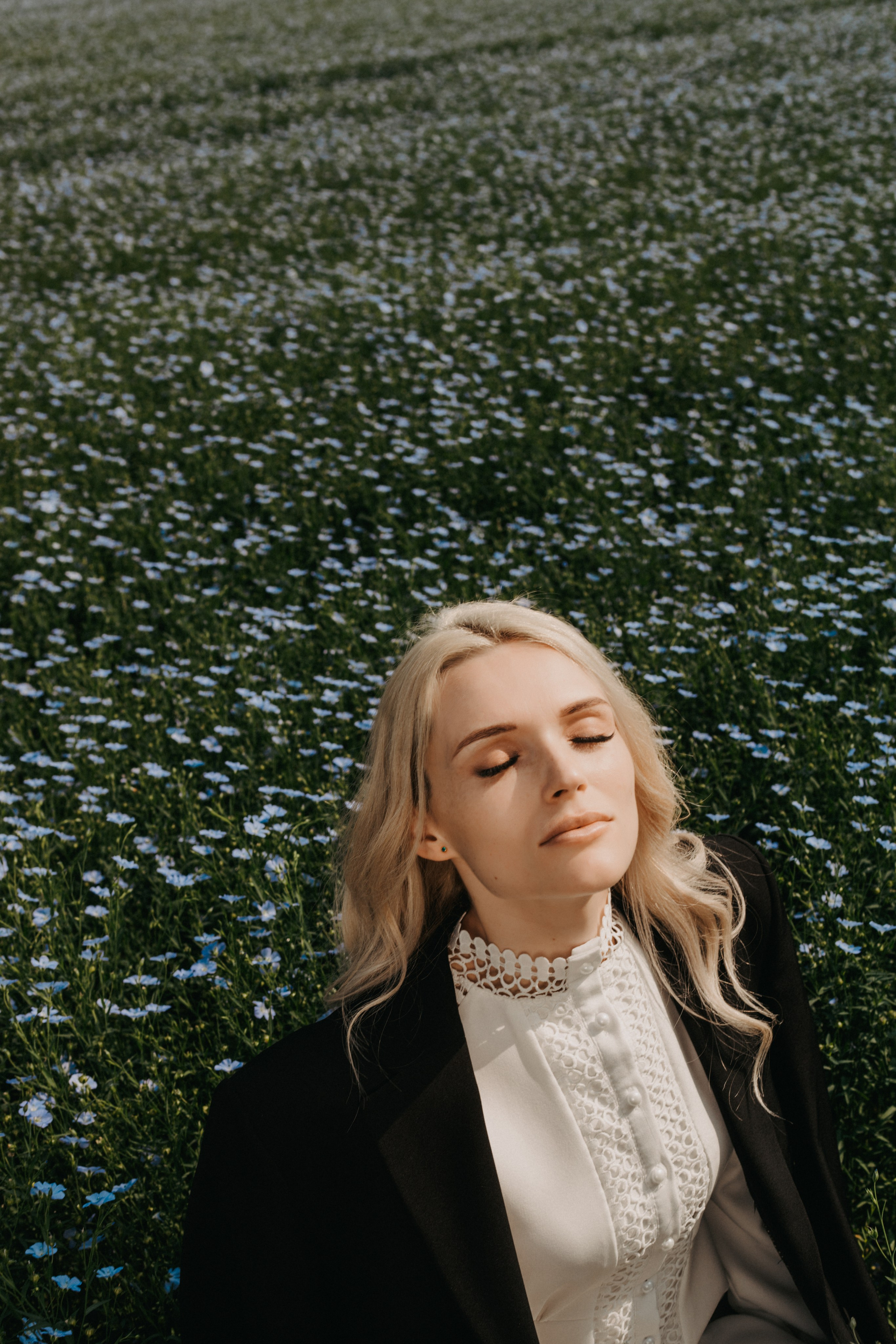 Фотосессия в поле льна. Свадебный и семейный фотограф в Краснодарском крае Мария Данилкина