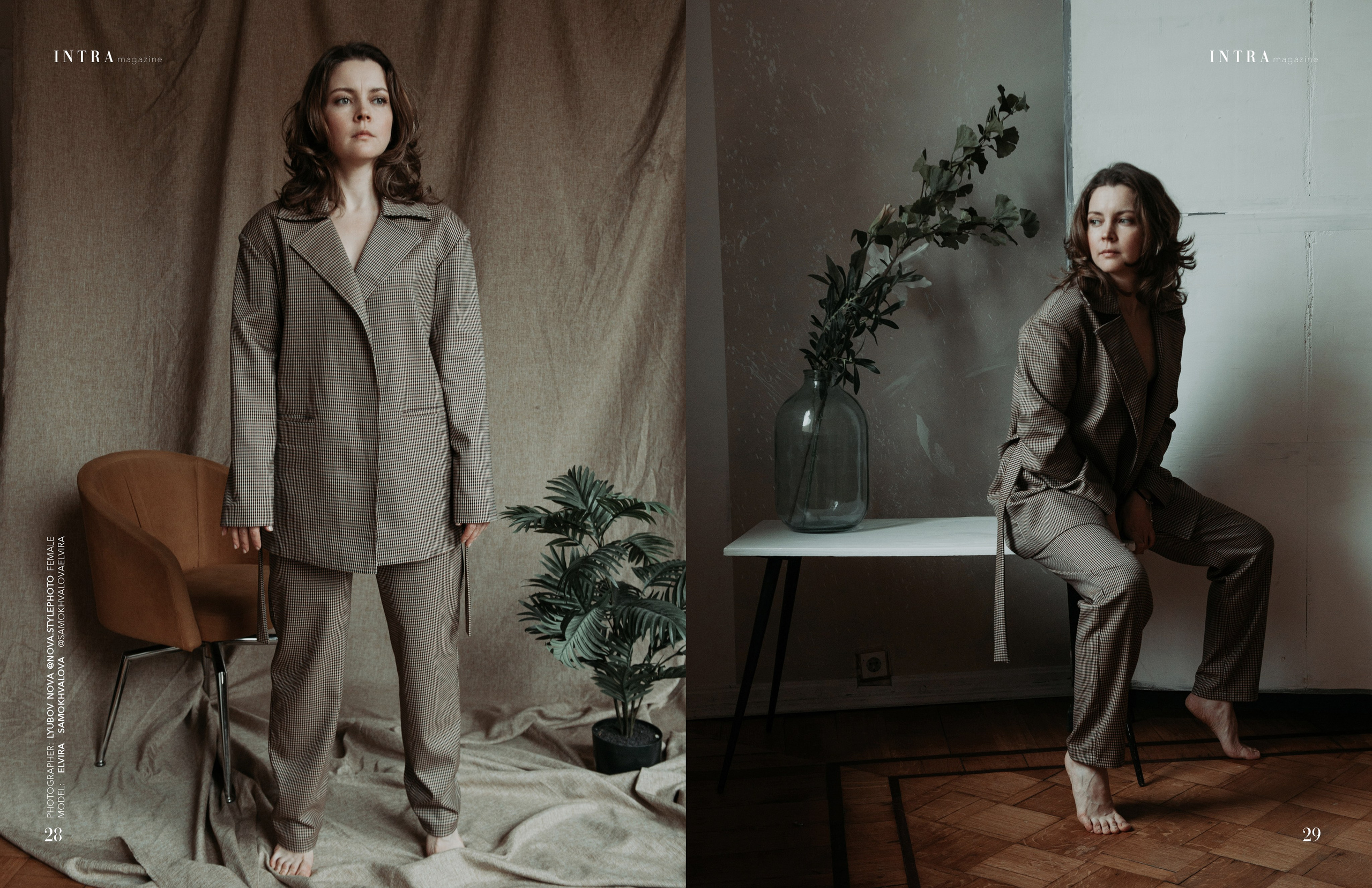 Публикация в иностранных журналах INTRAmagazine и MOB. Портретный и лайфстайл фотограф в Санкт-Петербурге