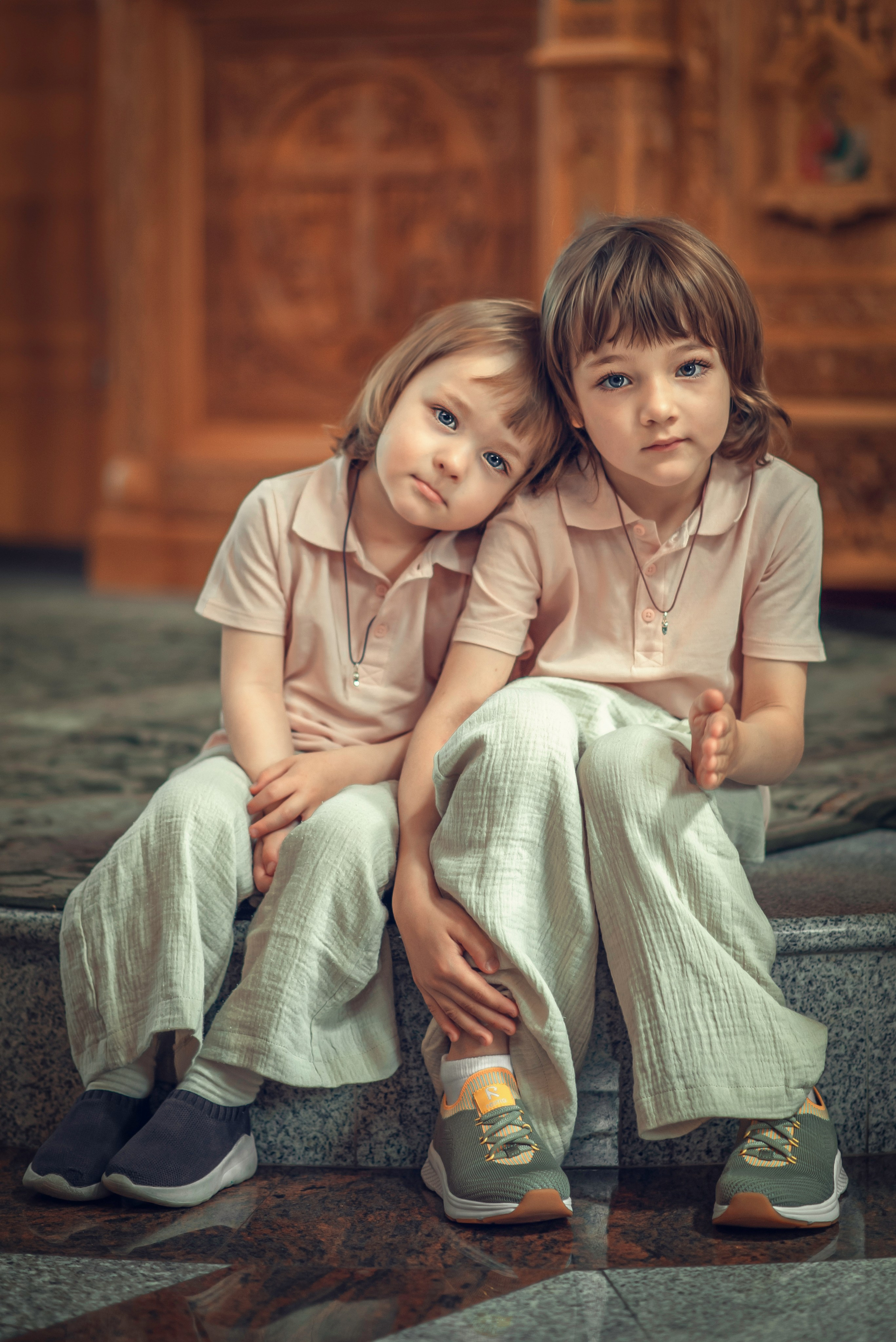 Таинство Крещения. Никодимос, Серафима и Алиса. Фотограф Стеценко Наталия. Одинцово, Москва, Московская область
