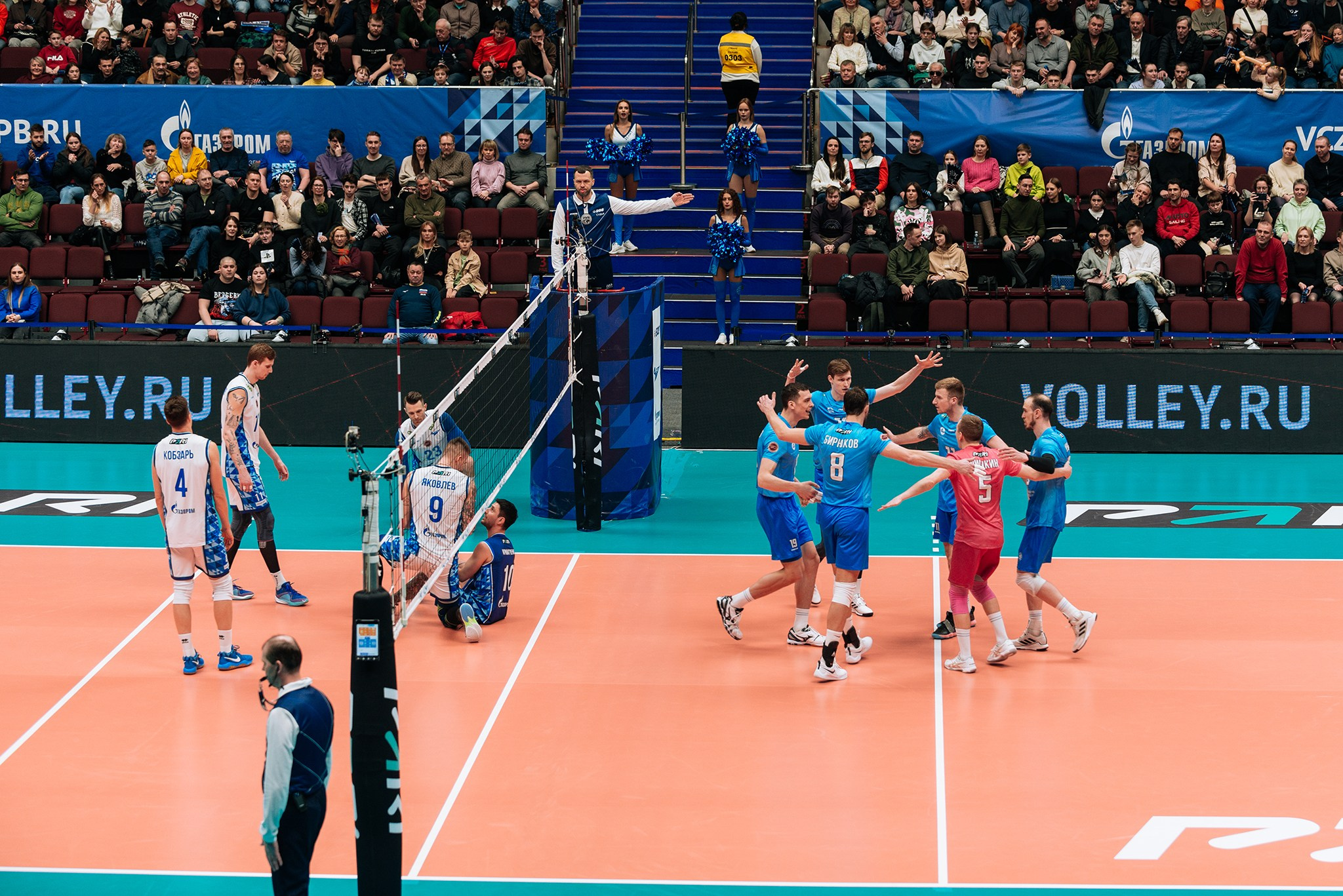 Зенит — Динамо-ЛО. Чемпионат России по волейболу. Февраль 24. Репортажный фотограф в Санкт-Петербурге Анастасия Клёпова
