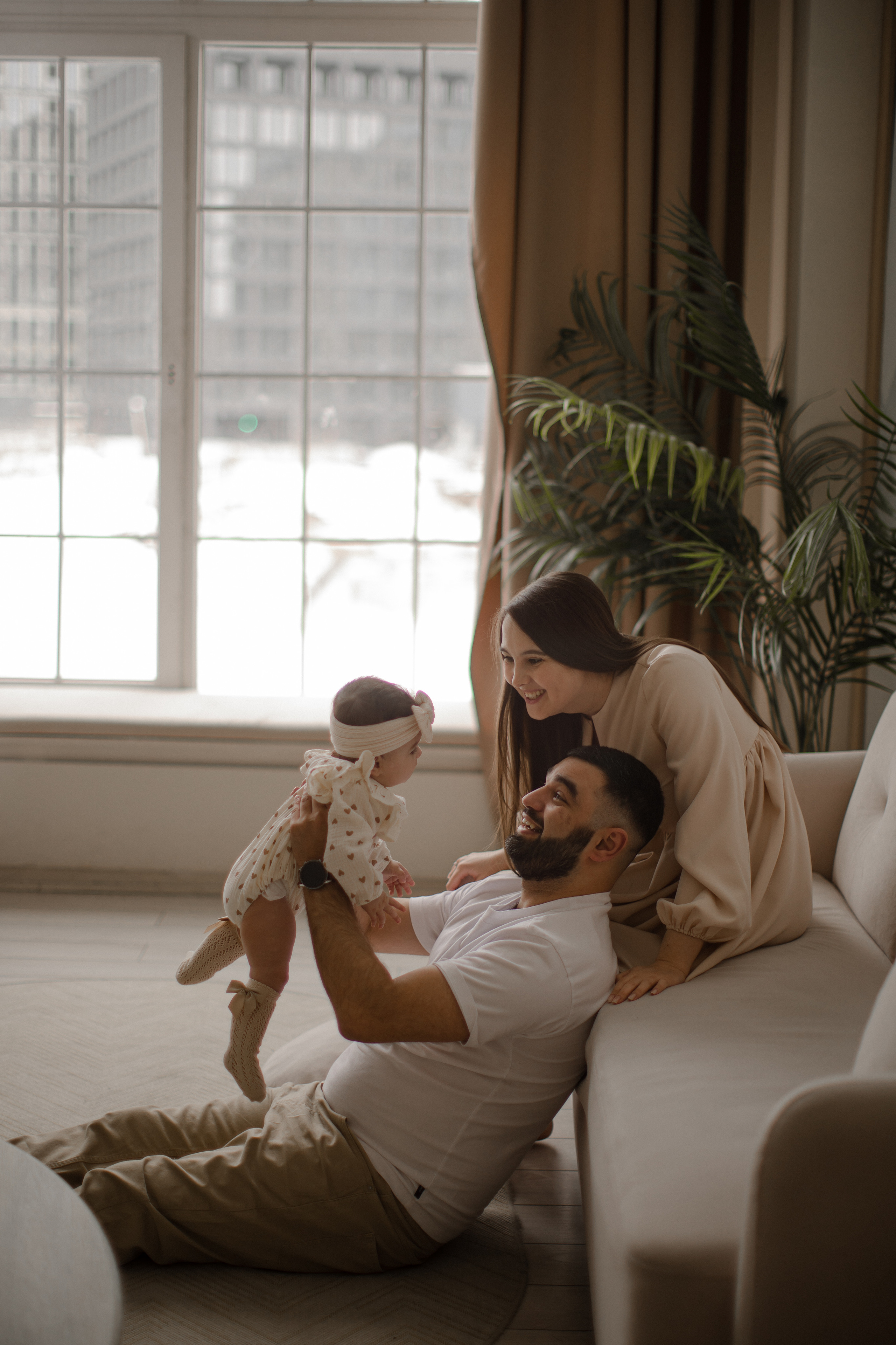 Алена с семьей. Семейный и детский фотограф в Москве Кузьмина Мария