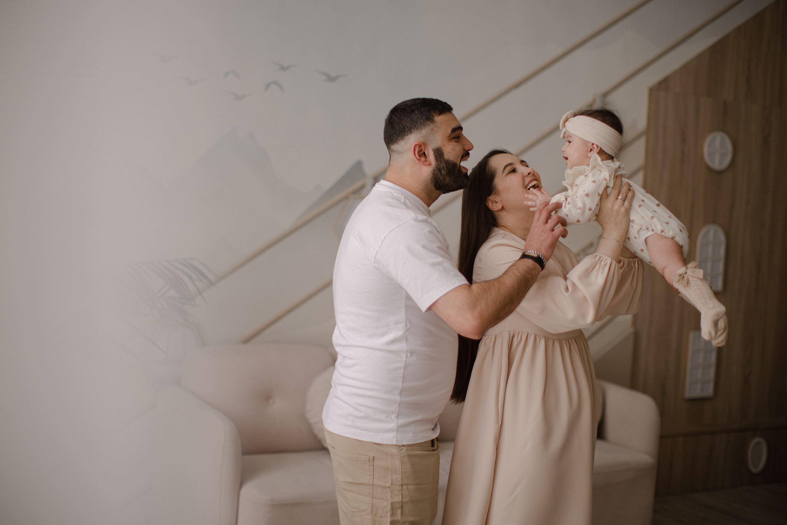 Алена с семьей. Семейный и детский фотограф в Москве Кузьмина Мария