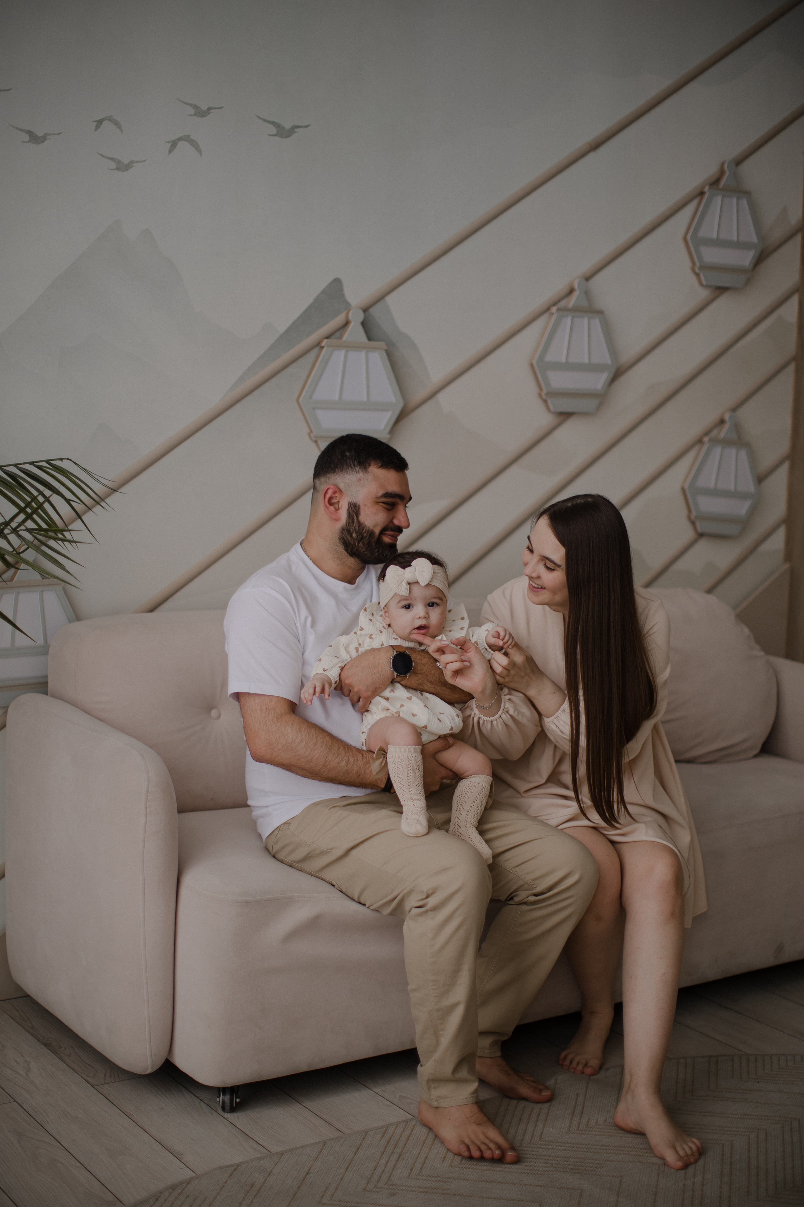 Алена с семьей. Семейный и детский фотограф в Москве Кузьмина Мария