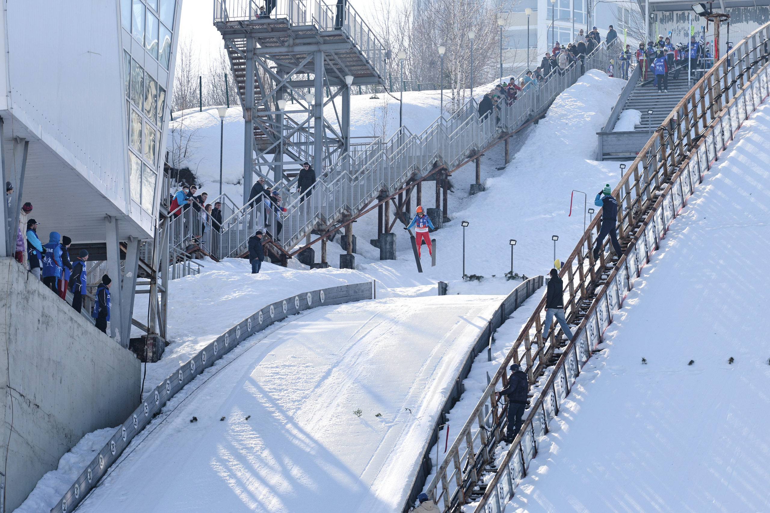 Прыжки на лыжах с трамплина «Весенняя Ласточка» К-40. Фотоотчёт. Фотограф. Спорт, репортаж, предметная съемка