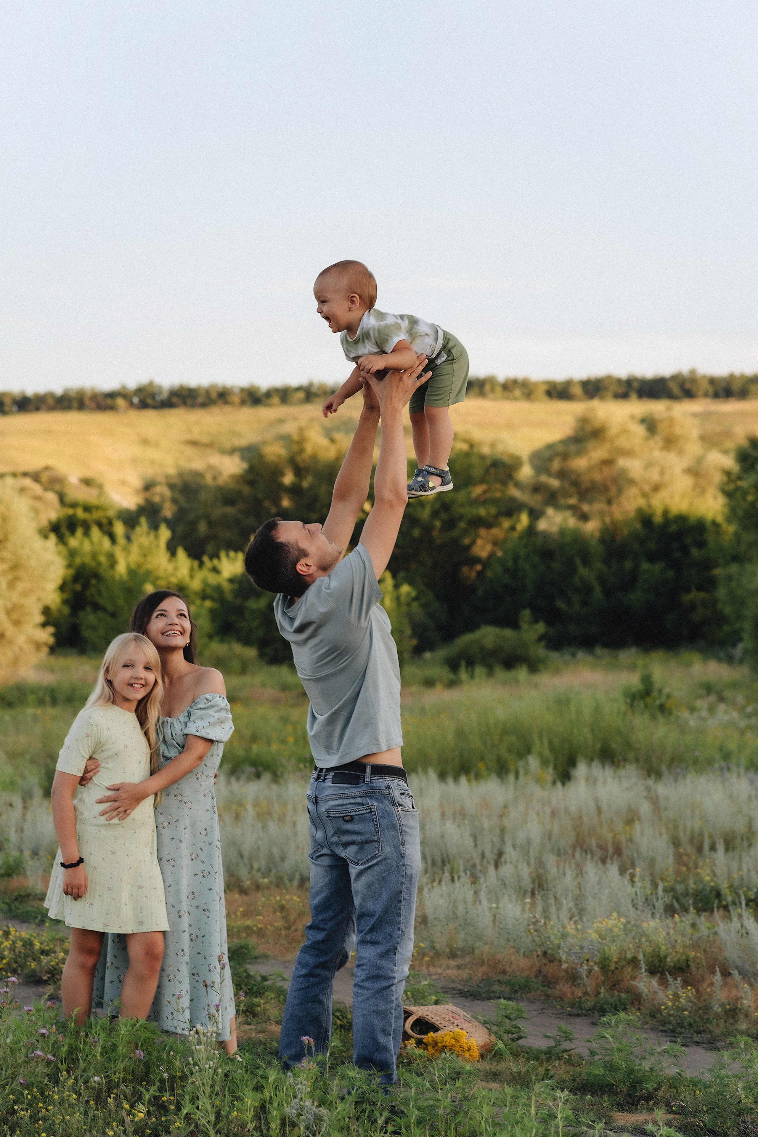 Семейная съемка на закате. Фотограф Карина Шмулёва. Воронеж и область