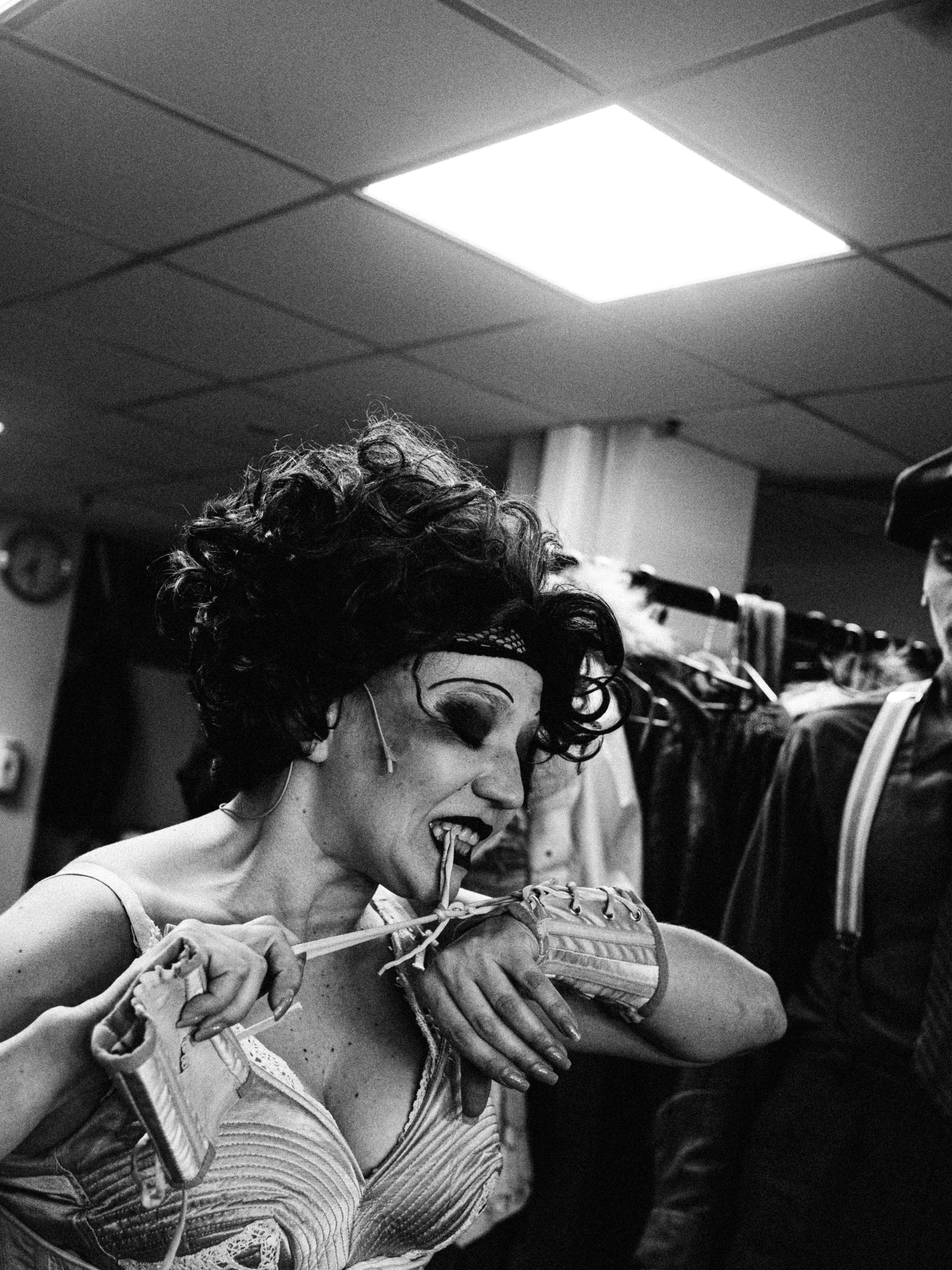 Theatre backstages. Portrait and backstage photographer Nina Crane