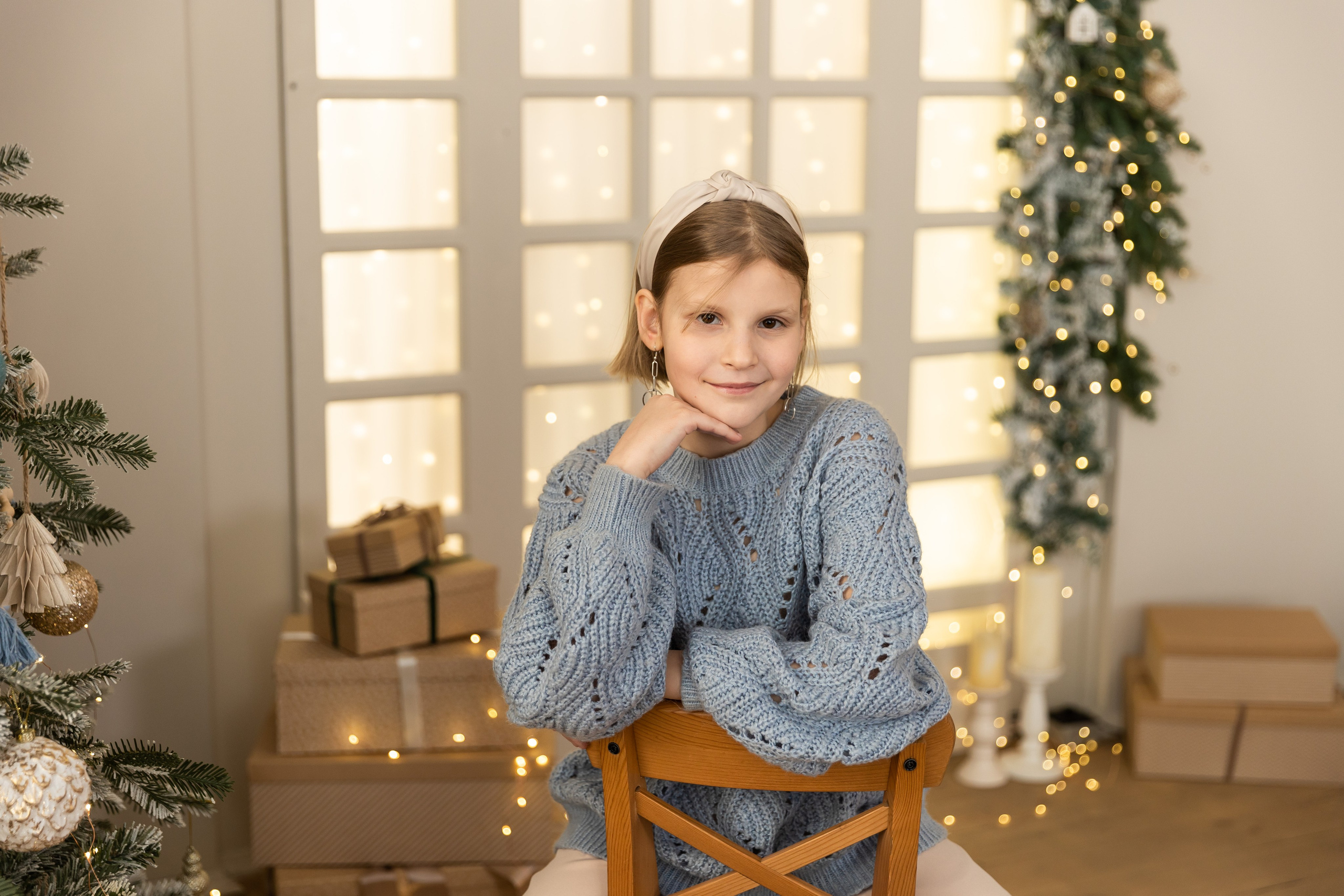 Новогодняя фотосессия в студии 4 класс. Семейный, детский, школьный фотограф в Благовещенске Яна Белоусова