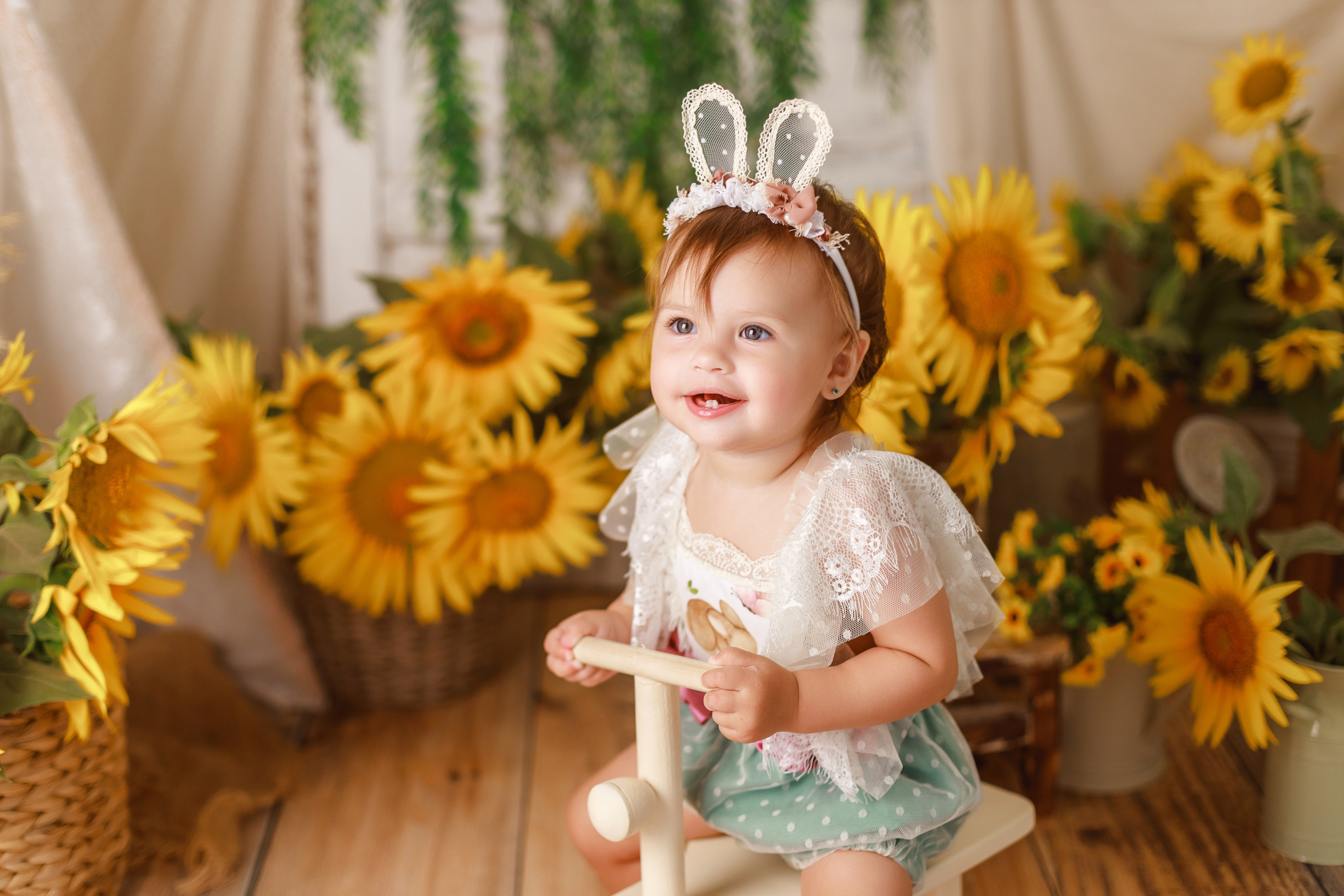 Подсолнухи. Детский и семейный фотограф в Краснодаре Альбина Морозова