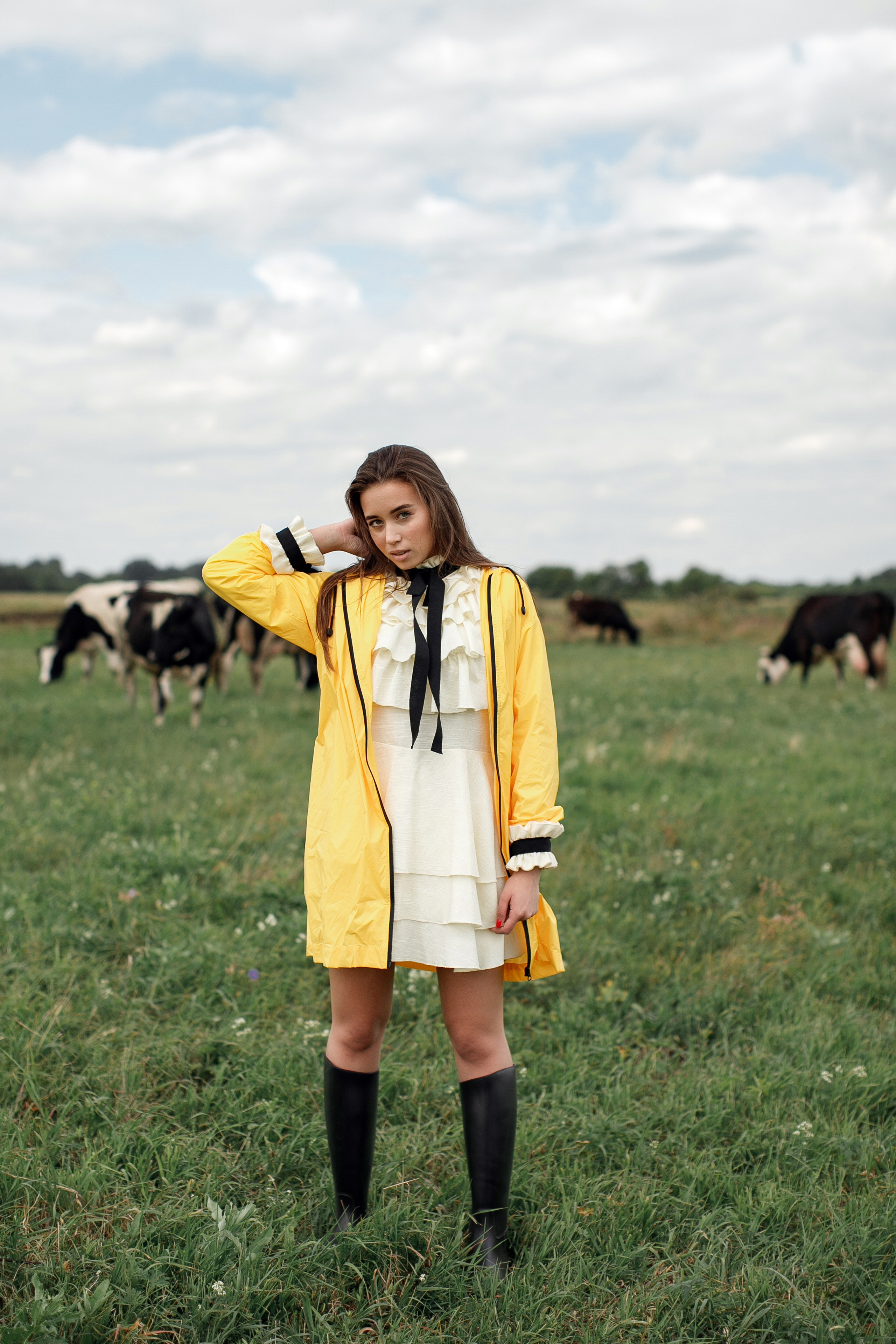 Фотосессия Полины у маяка. Свадебный фотограф Москва