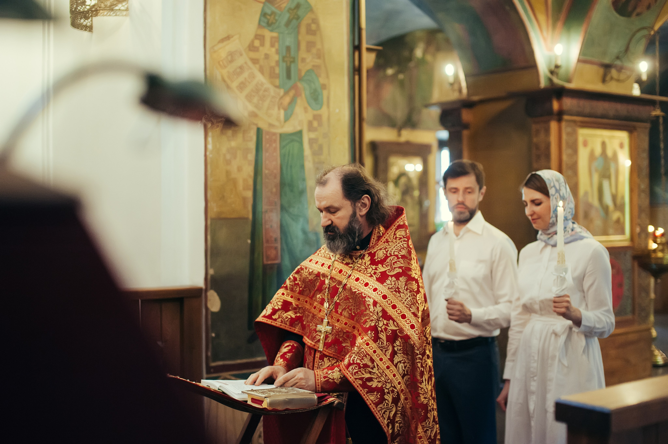 Екатерина и Александр. Венчание, Москва. Семейный фотограф Анна Дубовская