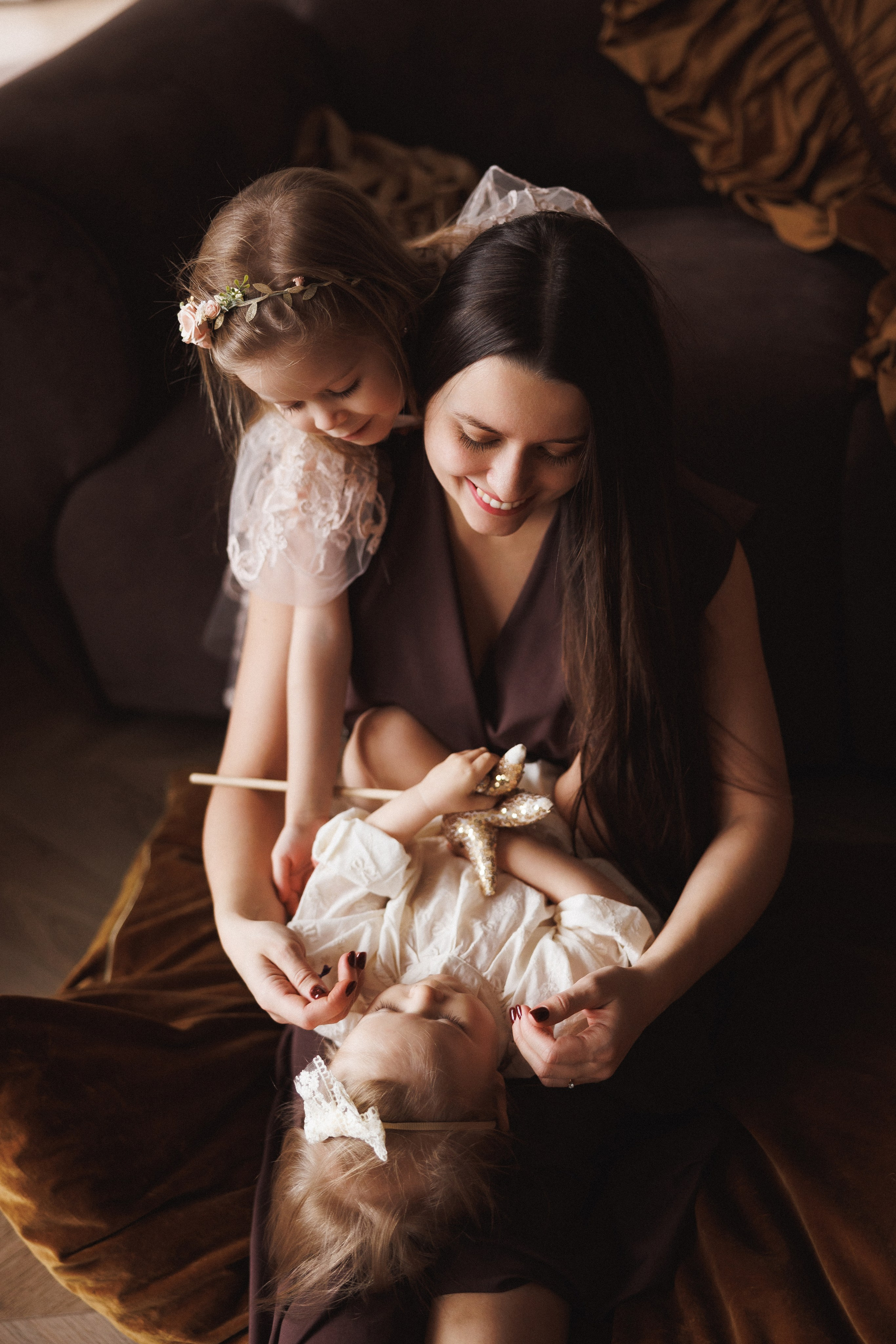 Семейная новогодняя фотосессия в фотостудии «Париж», город Краснодар. Семейный и детский фотограф в Краснодаре Анна Трашкова