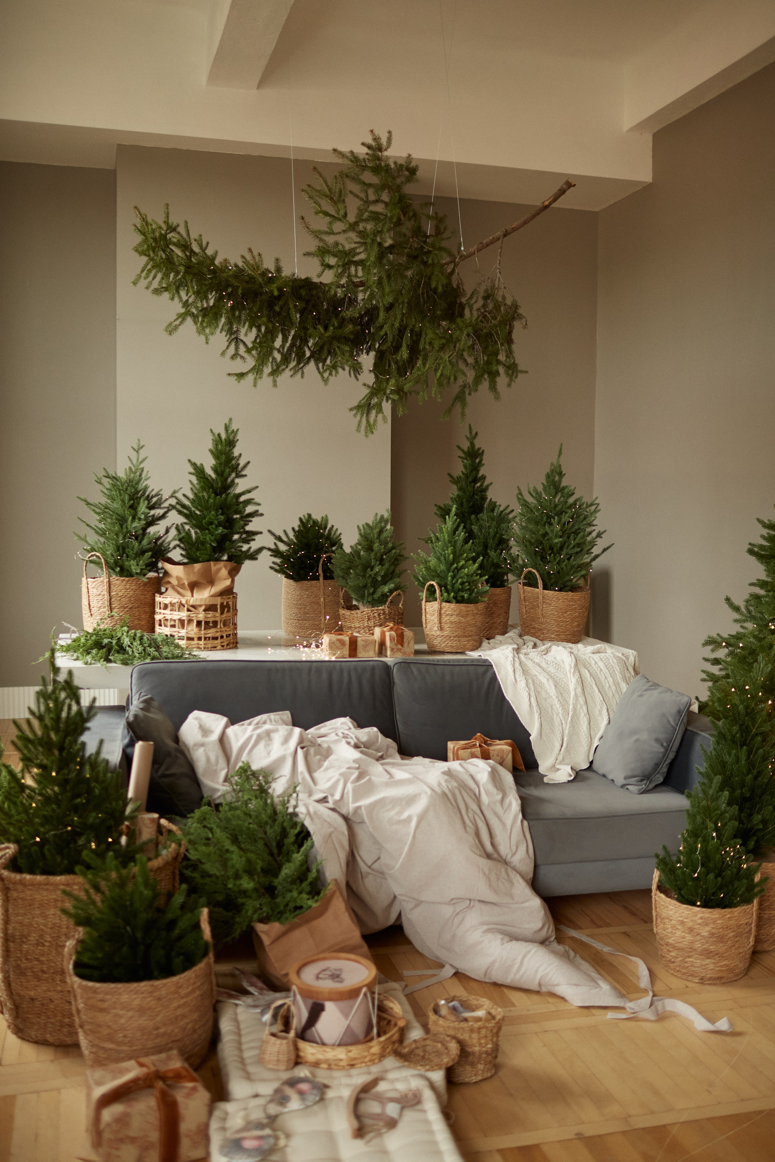 Новогодний интерьер фотостудии «Паркет», город Краснодар. Семейный и детский фотограф в Краснодаре Анна Трашкова