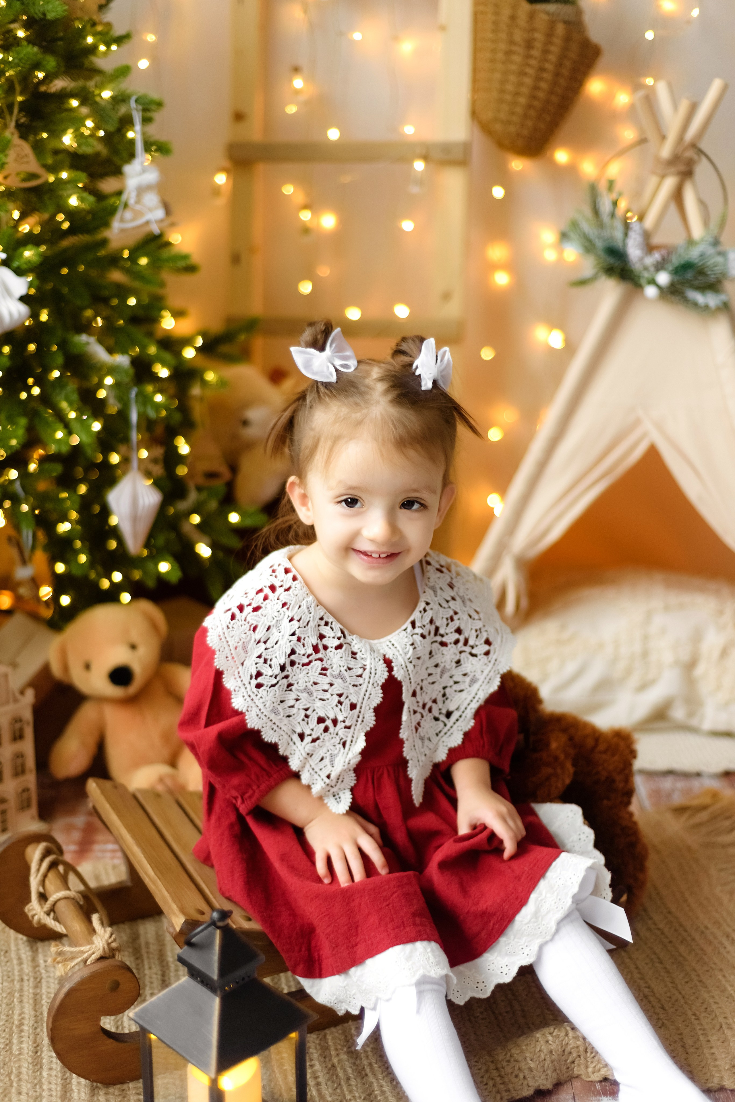 Новогодняя фотосессия Вика «Вигвам». Детский Фотограф |Фотограф на годик в Брянске Ирина Романова
