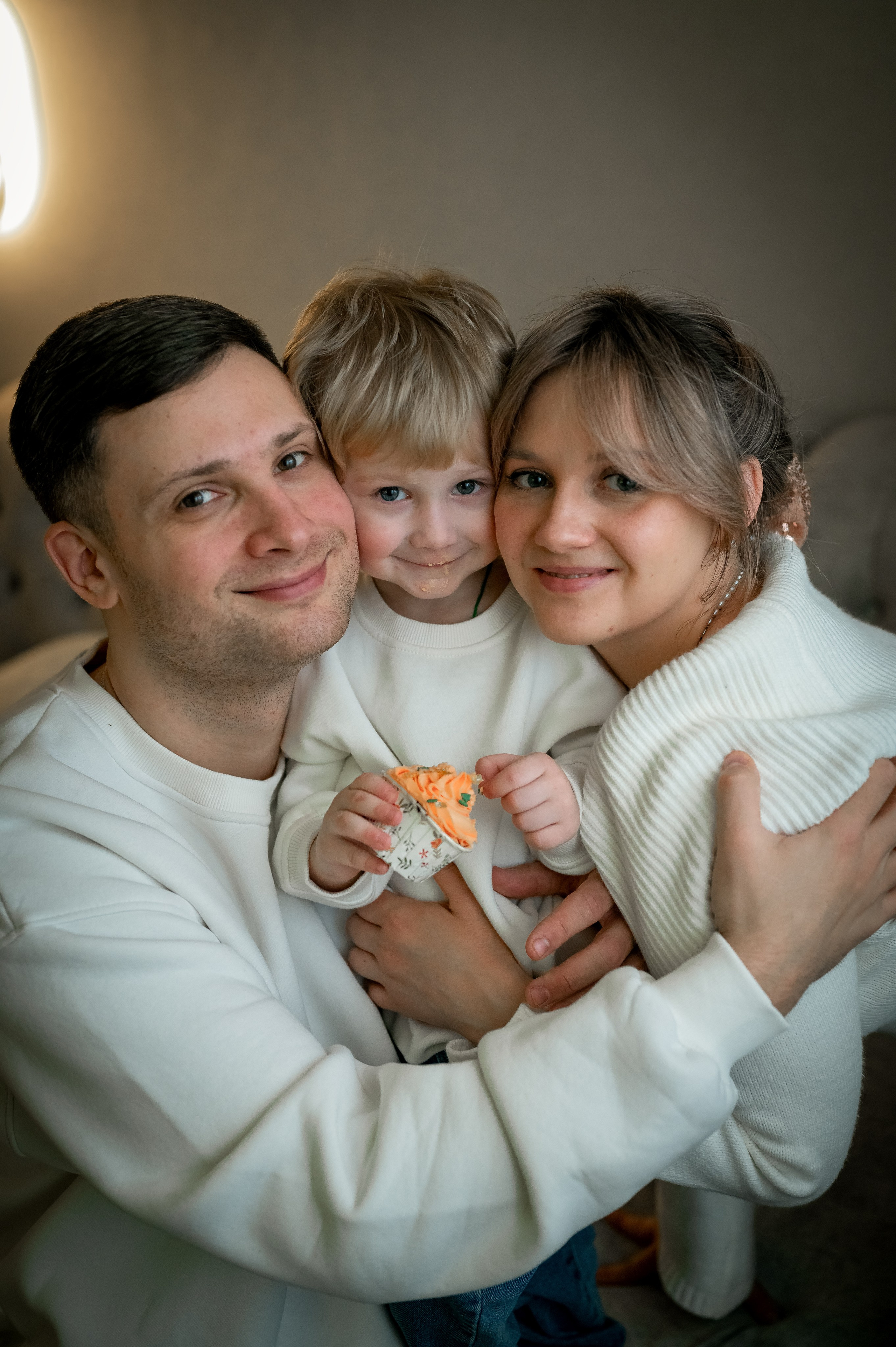 Домашняя новогодняя фотосессия. Фотограф новорождённых, семейный, школьный в городе Калуге Евгения