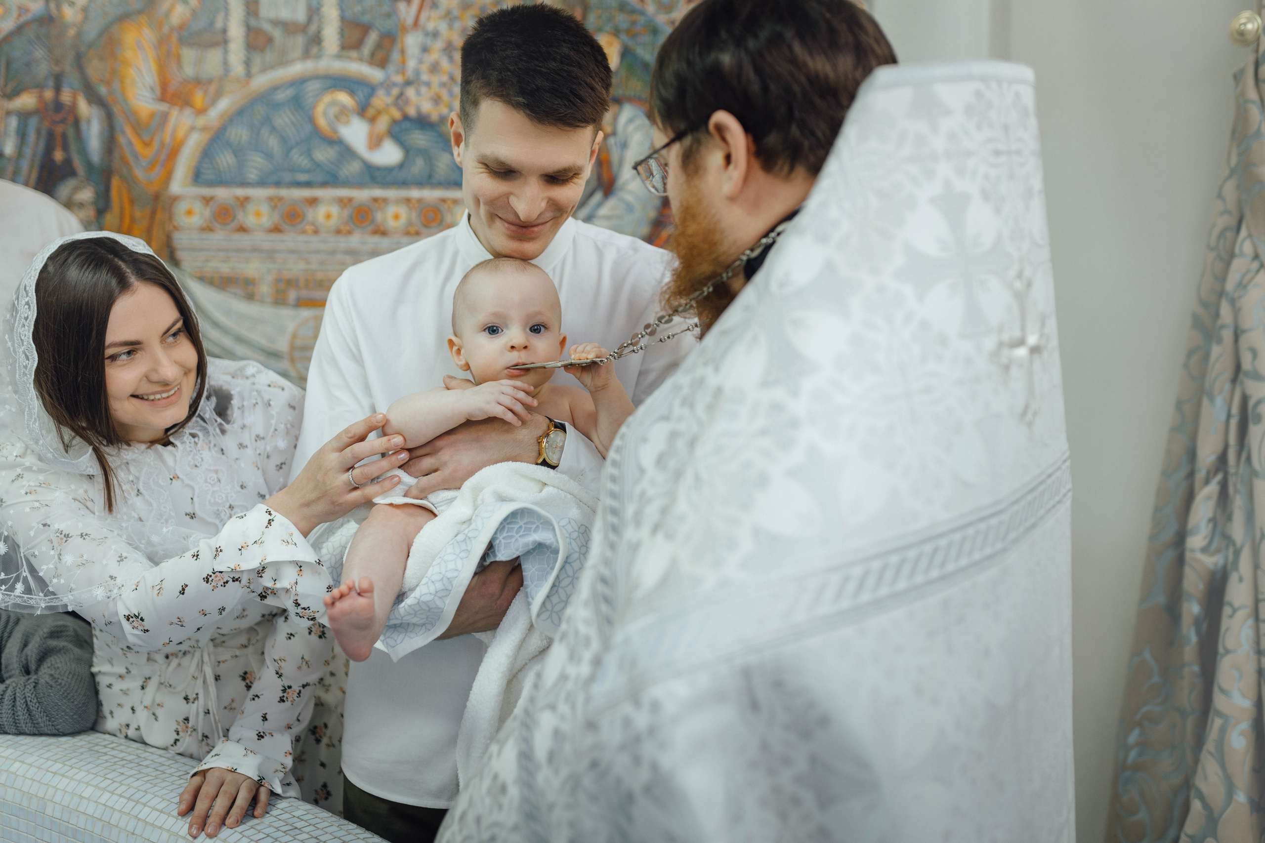 Крещение Матвея, храм Святой Троицы, декабрь 2025