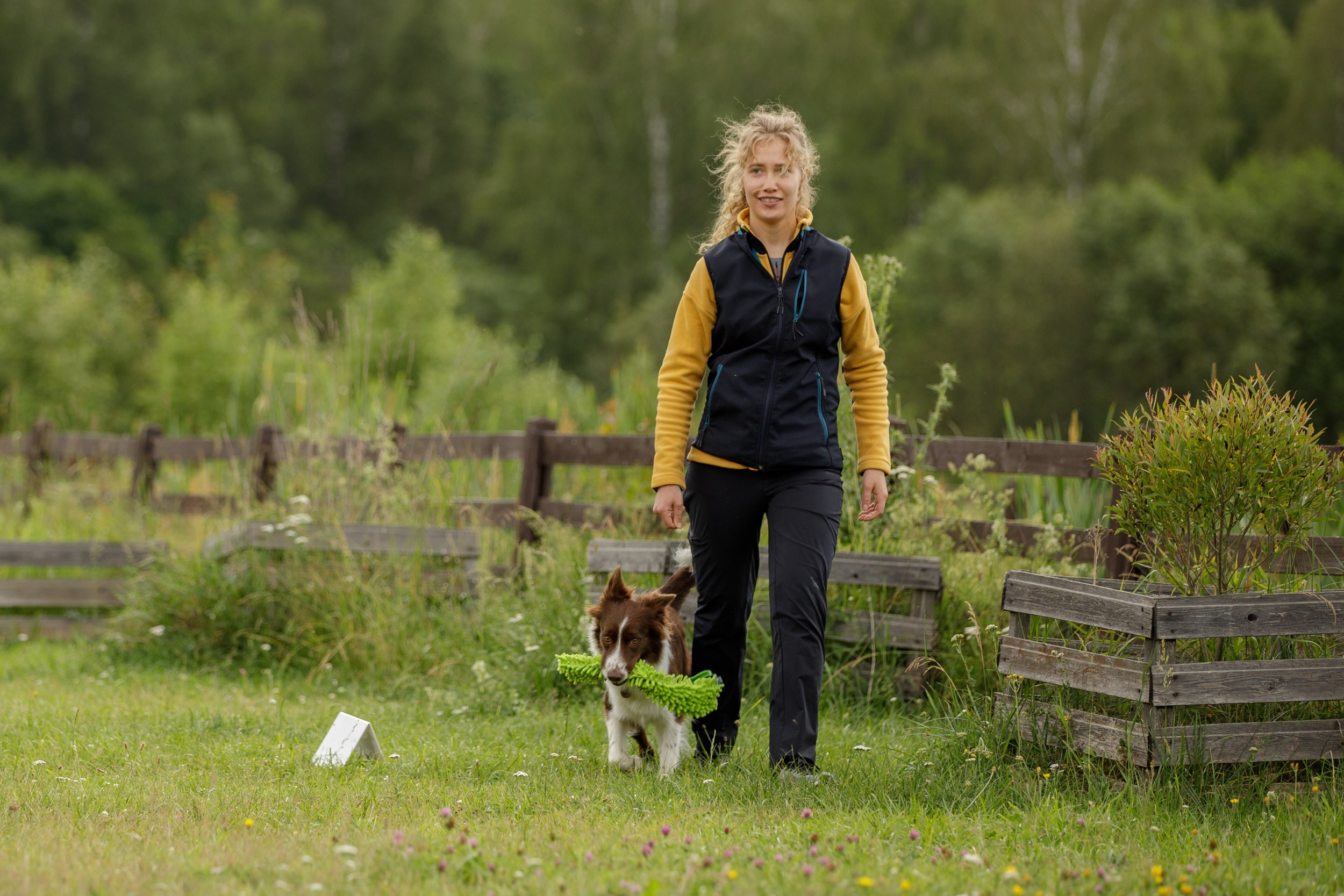 Лиза и Эни. Тренировка в лагере по обидиенс. Фотограф-анималист в Калуге Мария Шерскова