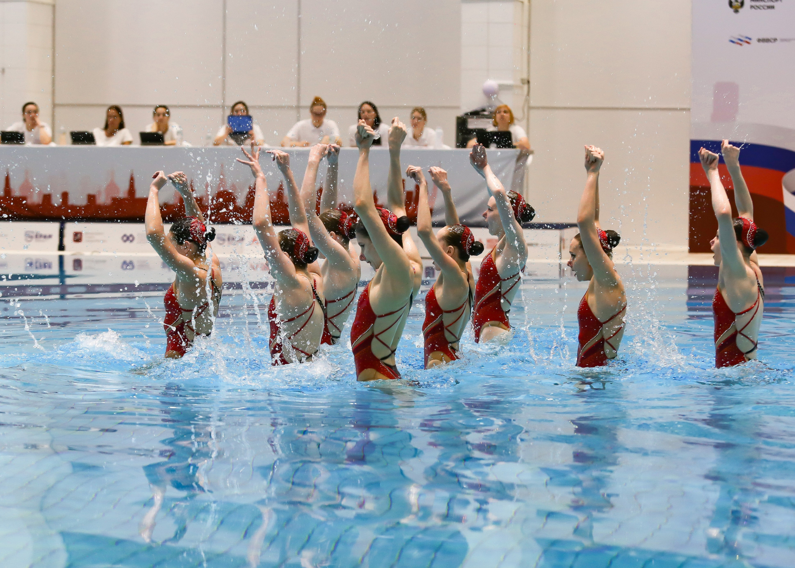 Первенство России по синхронному плаванию. Техническая программа. Группы. Репортажный фотограф в Москве