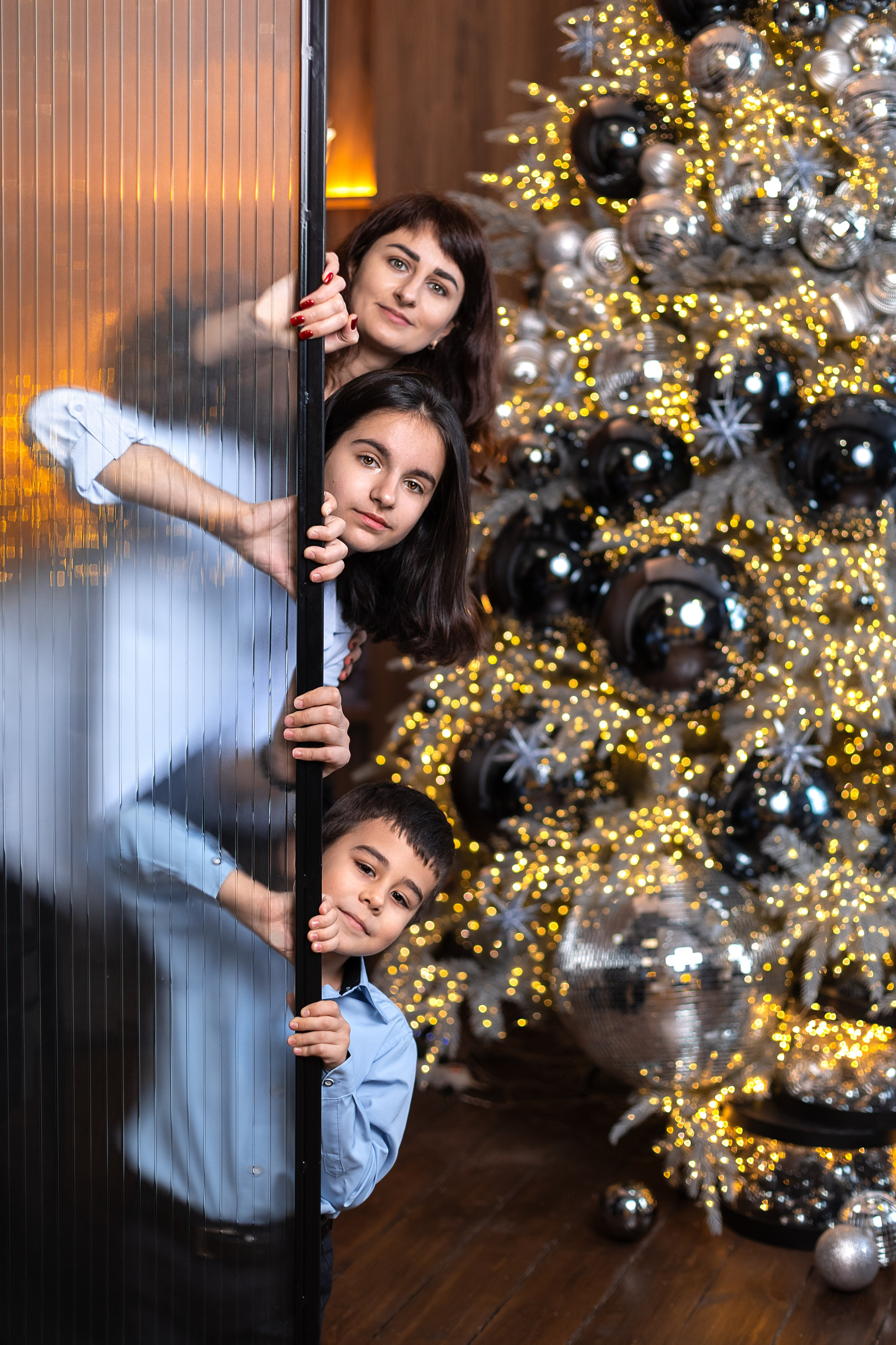 Новогодняя фотосессия 3 человека. Ирина Мезенцева | Женский и предметный фотограф | г. Омск