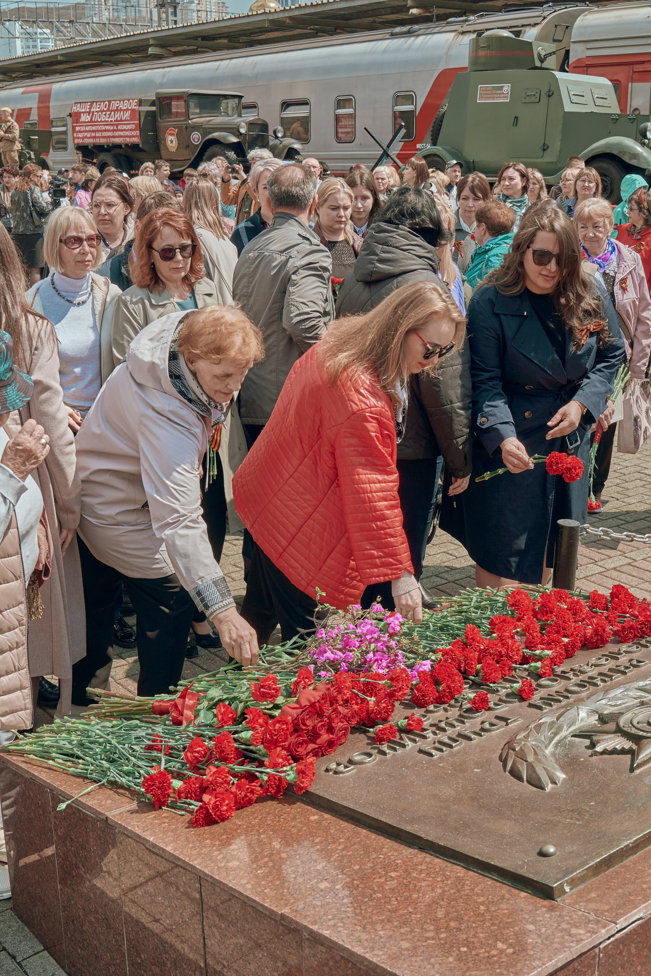 Поезд Победы!. Фотограф во Владивостоке
