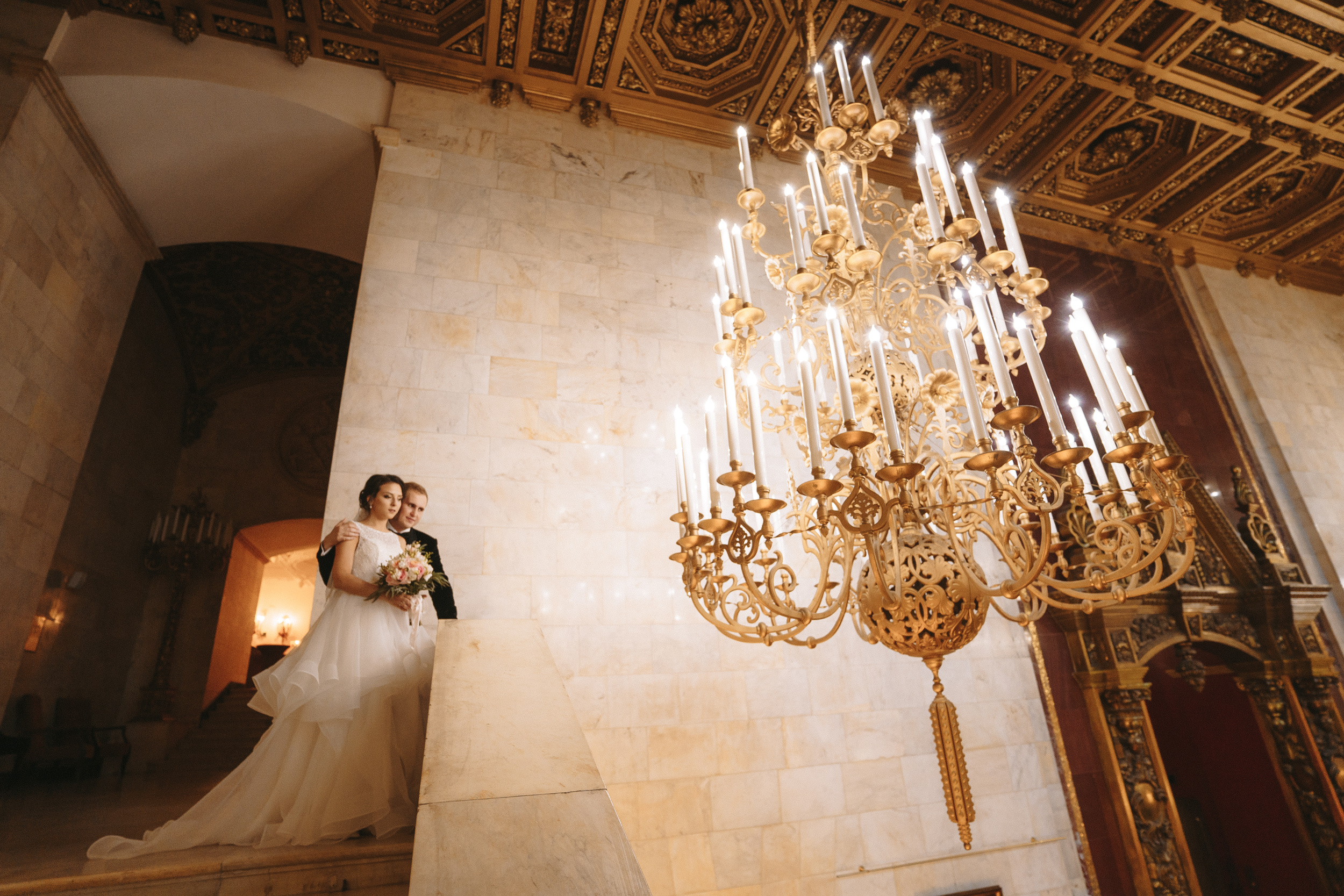 Свадебная фотосессия Hilton Moscow Leningradskaya 5* для Андрея и Дили