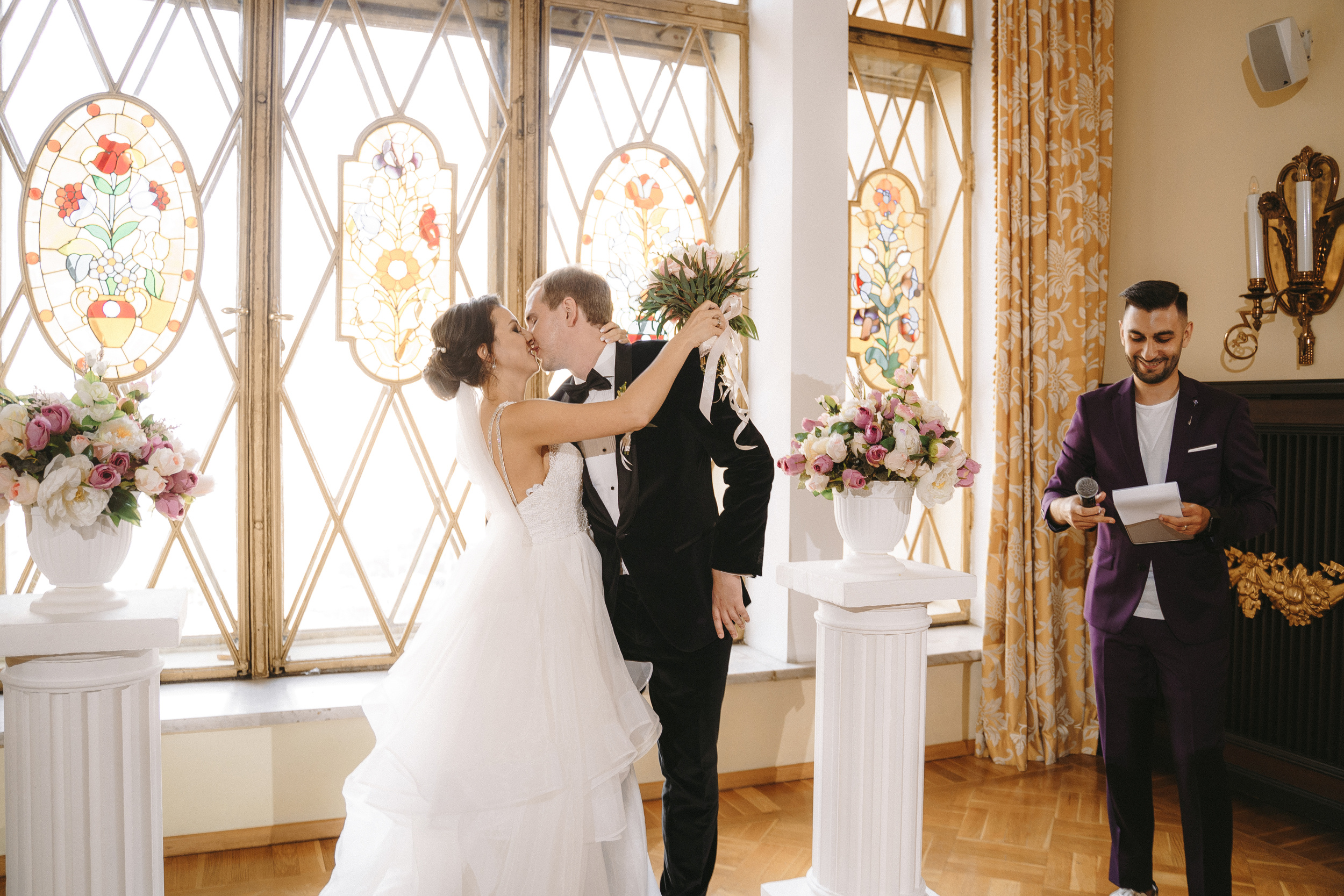 Свадебная фотосессия Hilton Moscow Leningradskaya 5* для Андрея и Дили