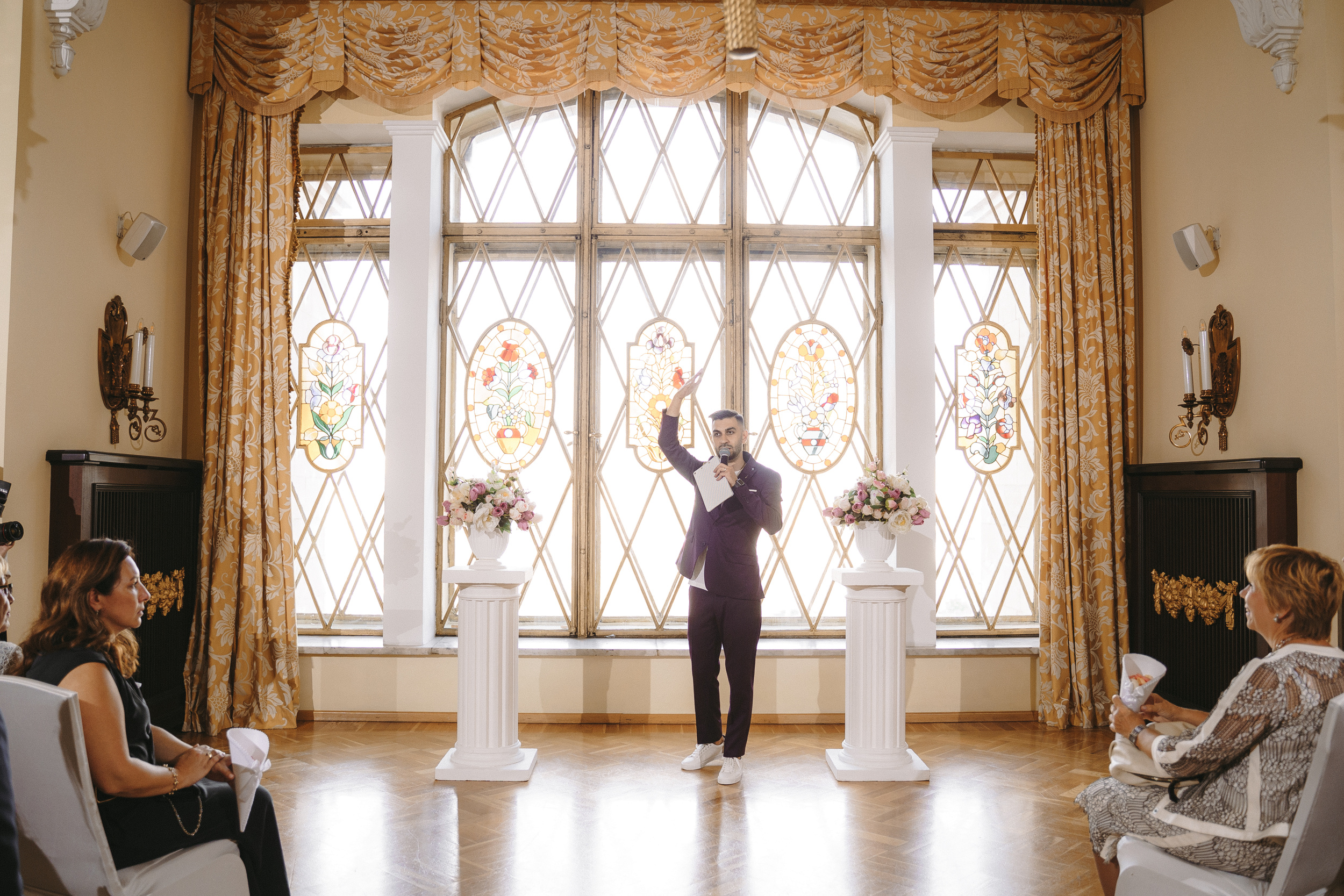 Свадебная фотосессия Hilton Moscow Leningradskaya 5* для Андрея и Дили