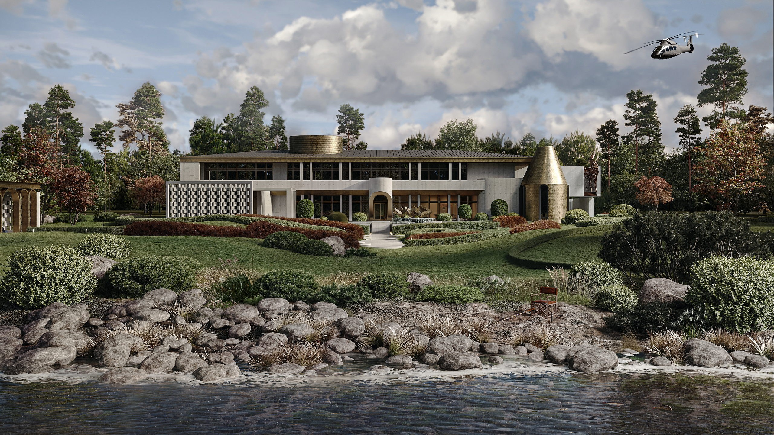 Дом в Карелии, частная вилла на берегу моря. Проекты под ключ, строительство дома, поставка материалов, декорирование.